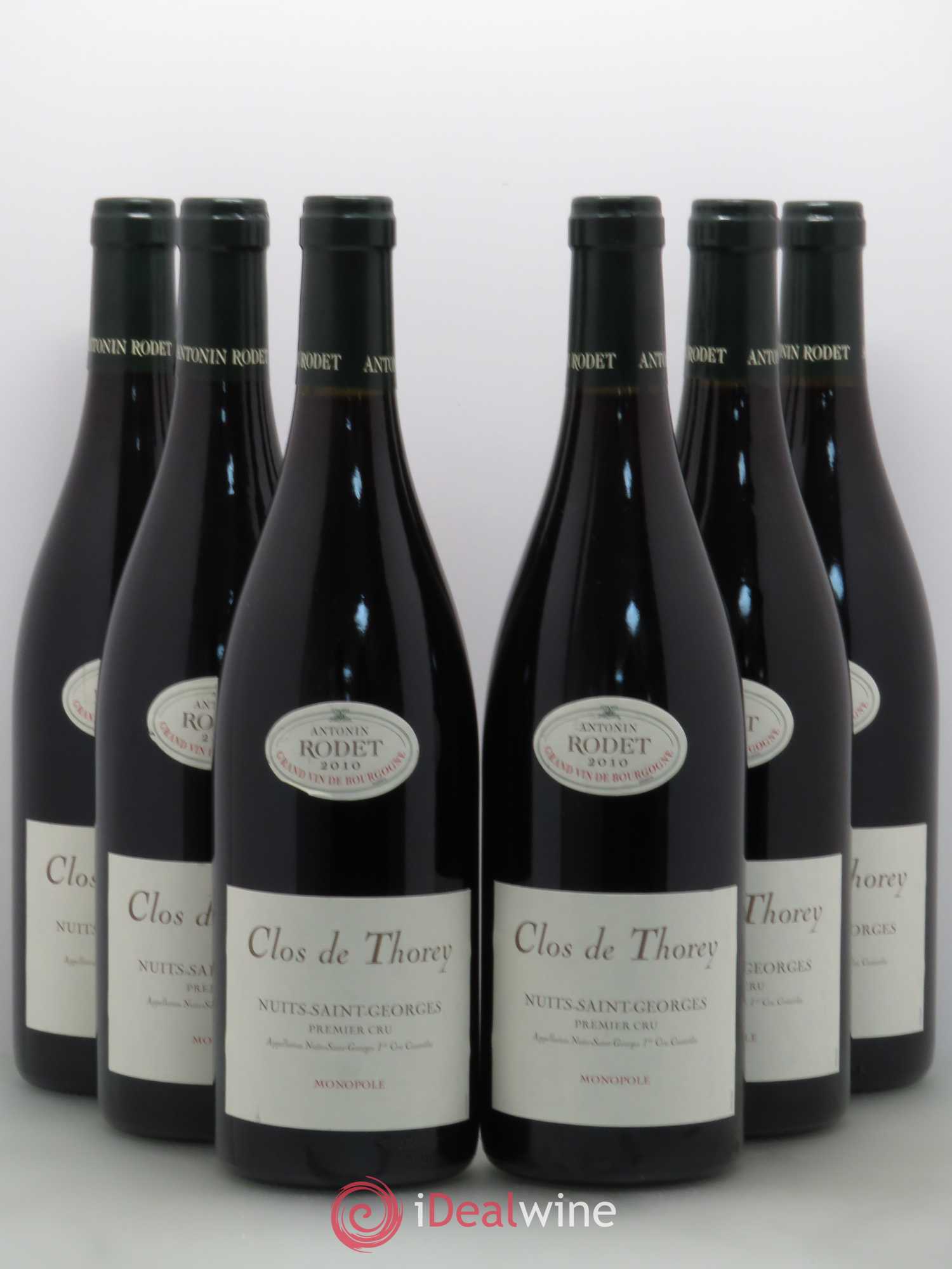 Nuits-Saint-Georges 1er Cru Clos de Thorey Rodet (sans prix de réserve) 2010 - Posten von 6 Flaschen - 0