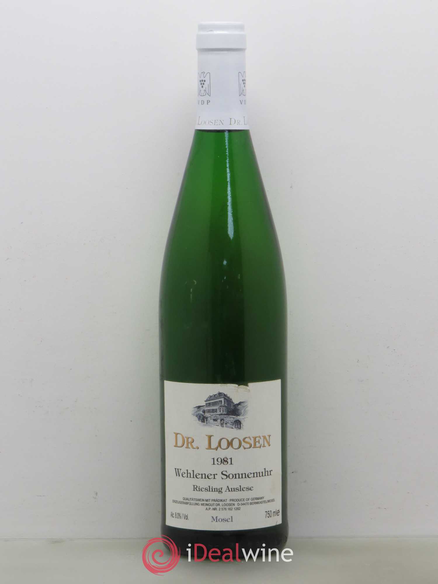 Allemagne Mosel-Saar Wehlener Sonnenuhr Auslese Riesling Wehlenuhr Sonnenuhr Dr. Loosen (sans prix de réserve) 1981 - Posten von 1 Flasche - 0