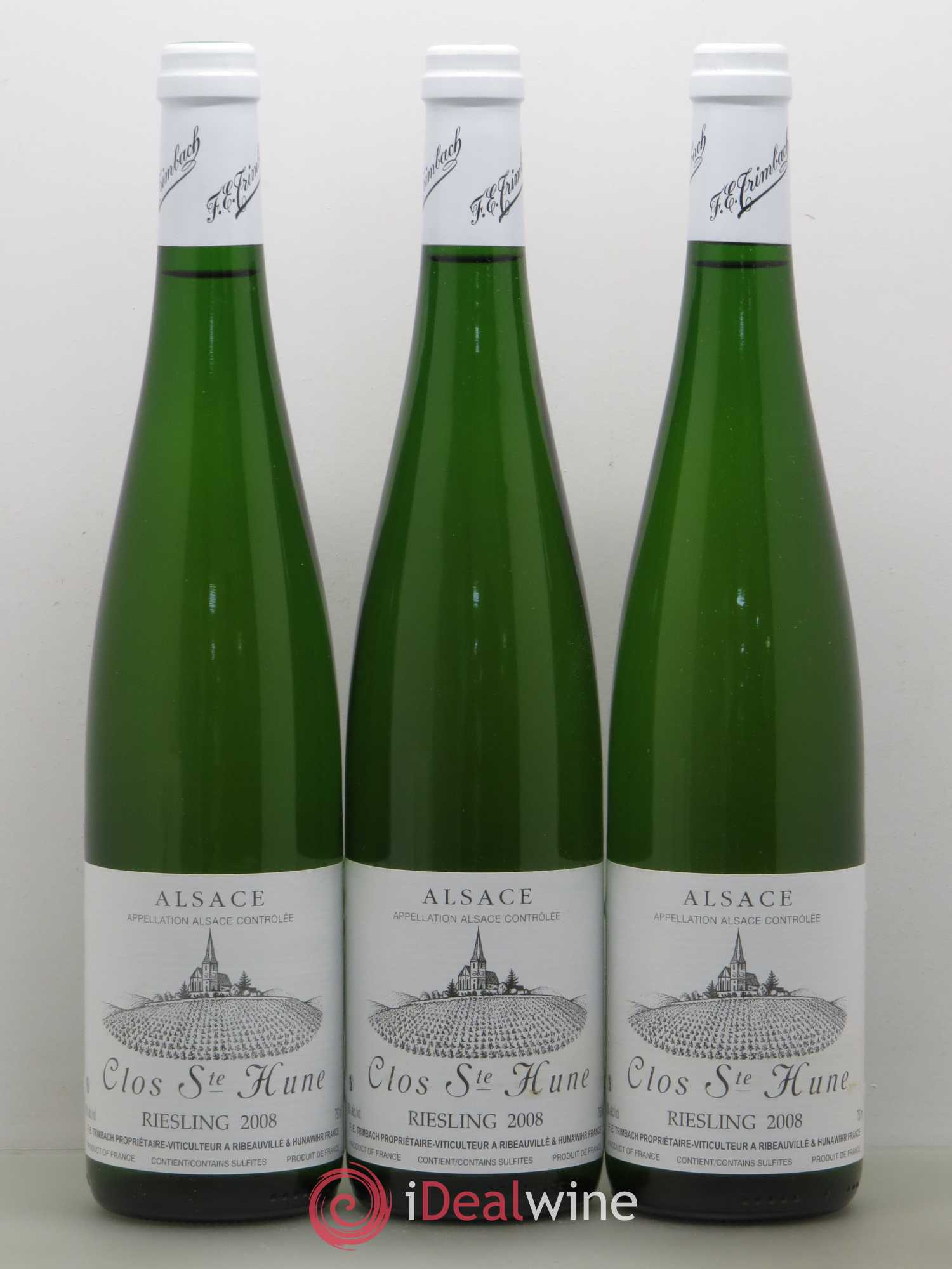 Alsace Riesling Clos Sainte-Hune Trimbach (Domaine) 2008 - Lot de 3 bouteilles - 0