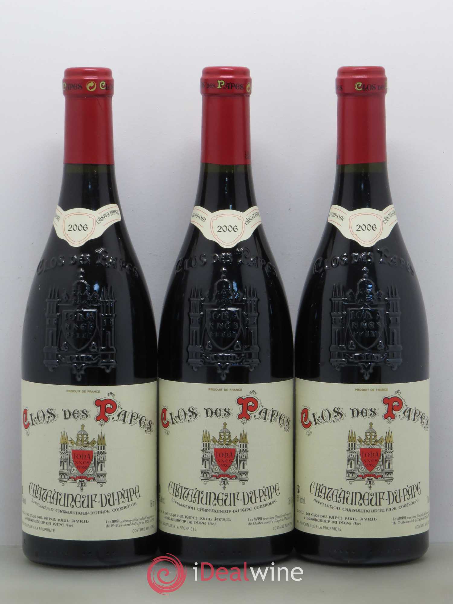 Châteauneuf-du-Pape Clos des Papes - Paul Avril  (sans prix de réserve) 2006 - Lot de 6 bouteilles - 1