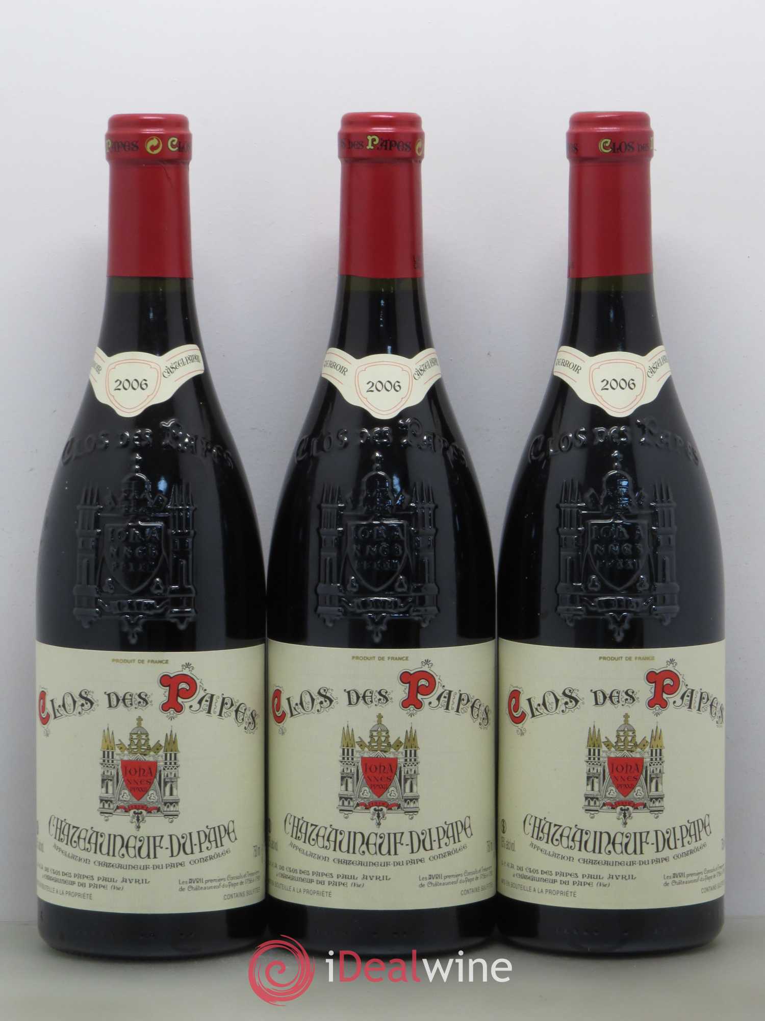Châteauneuf-du-Pape Clos des Papes - Paul Avril  (sans prix de réserve) 2006 - Lot de 6 bouteilles - 2