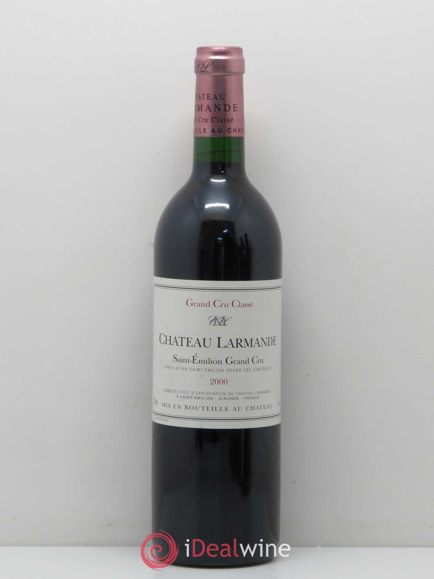Château Larmande Grand Cru Classé 2000 - Lot de 1 bouteille - 0