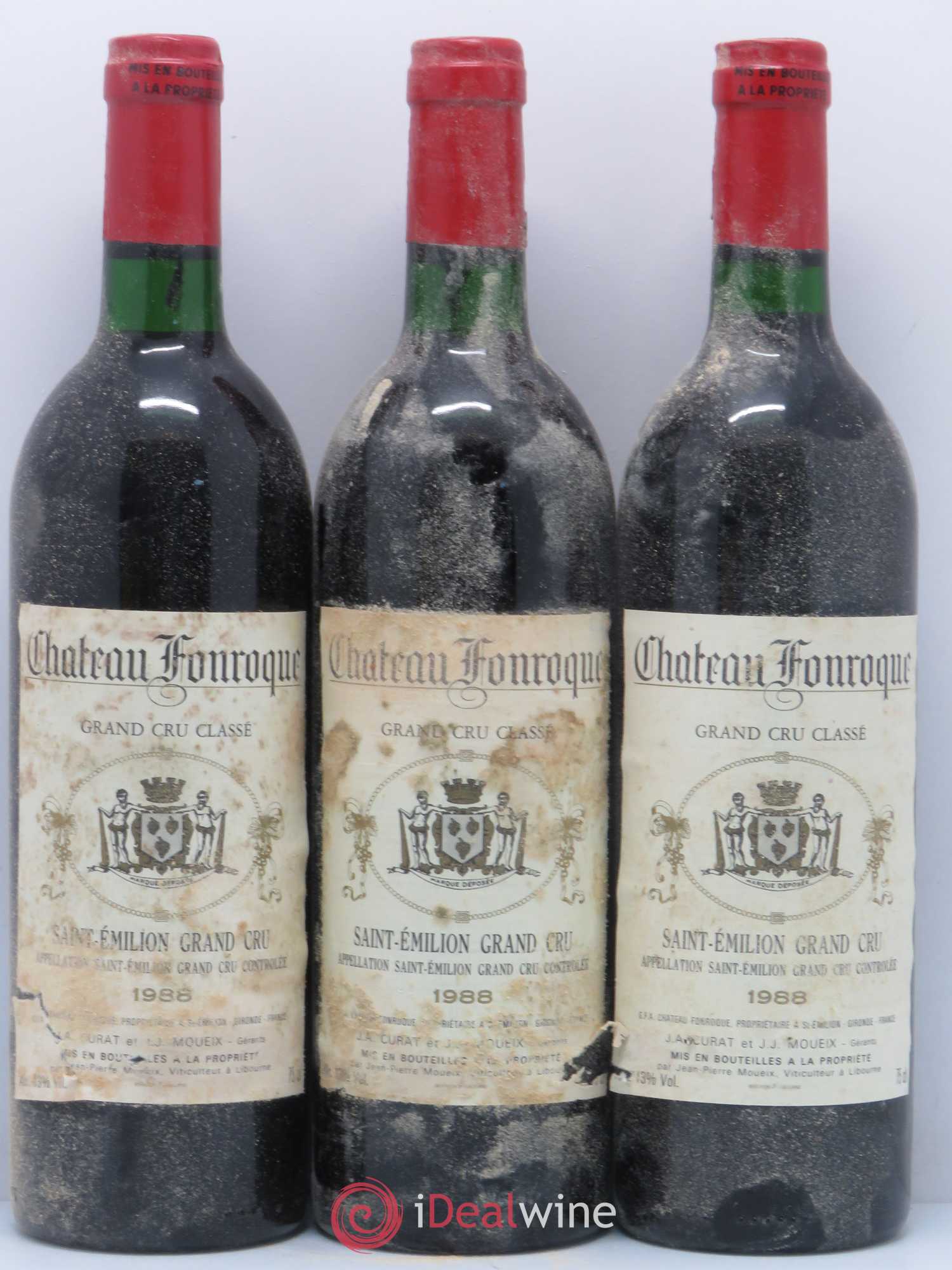 Château Fonroque Grand Cru Classé  (sans prix de réserve) 1988 - Lot de 12 bouteilles - 3