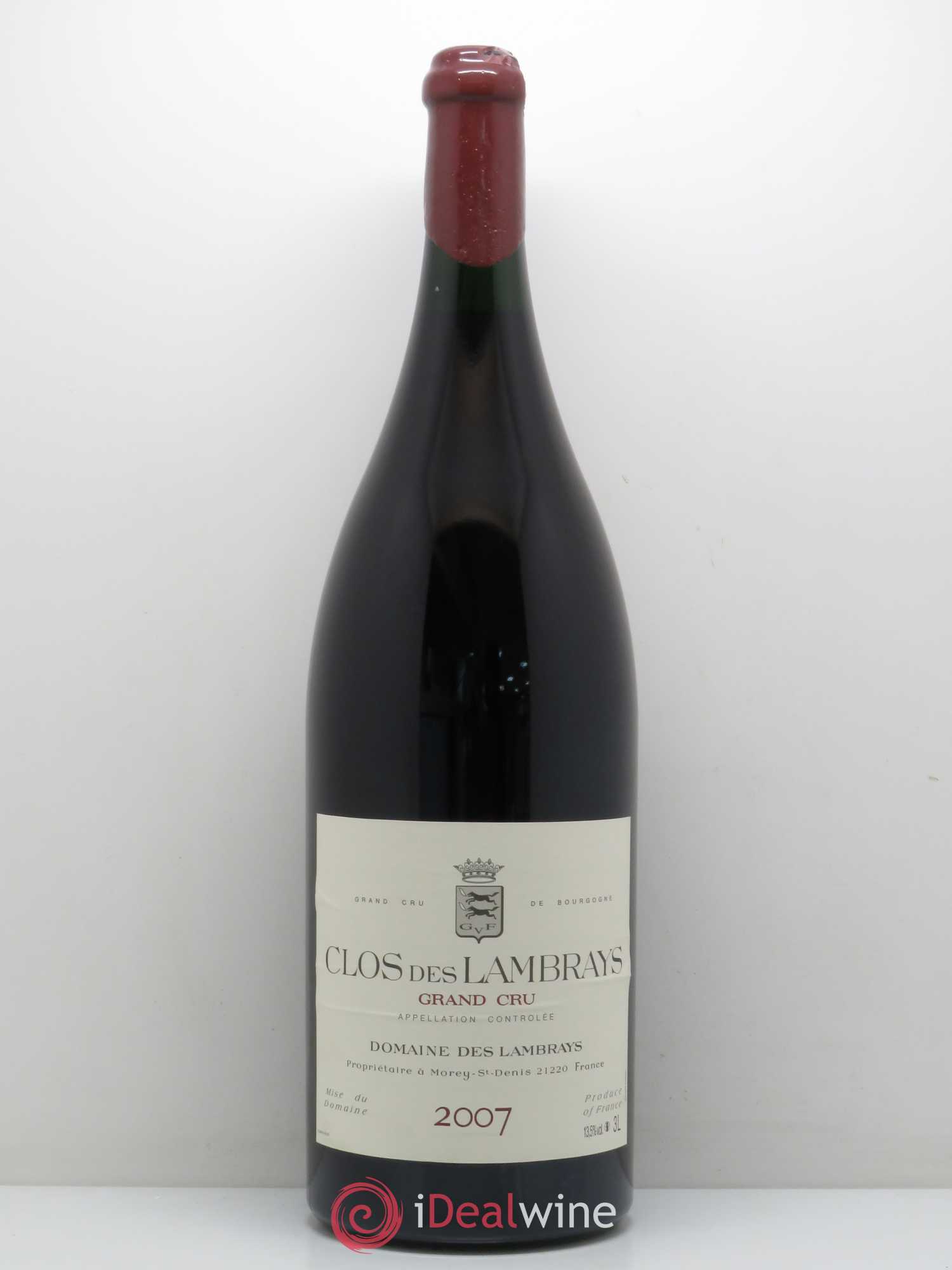 Clos des Lambrays Grand Cru Domaine des Lambrays 2007 - Lot de 1 double magnum - 0