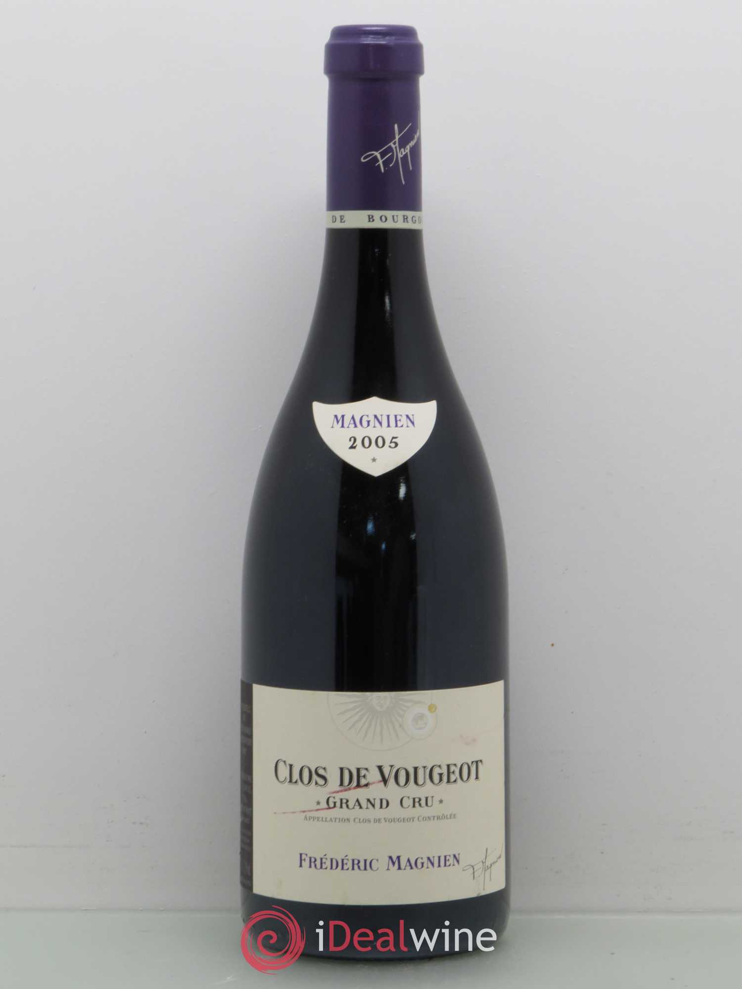 Clos de Vougeot Grand Cru Frederic Magnien (sans prix de réserve) 2005 - Posten von 1 Flasche - 0