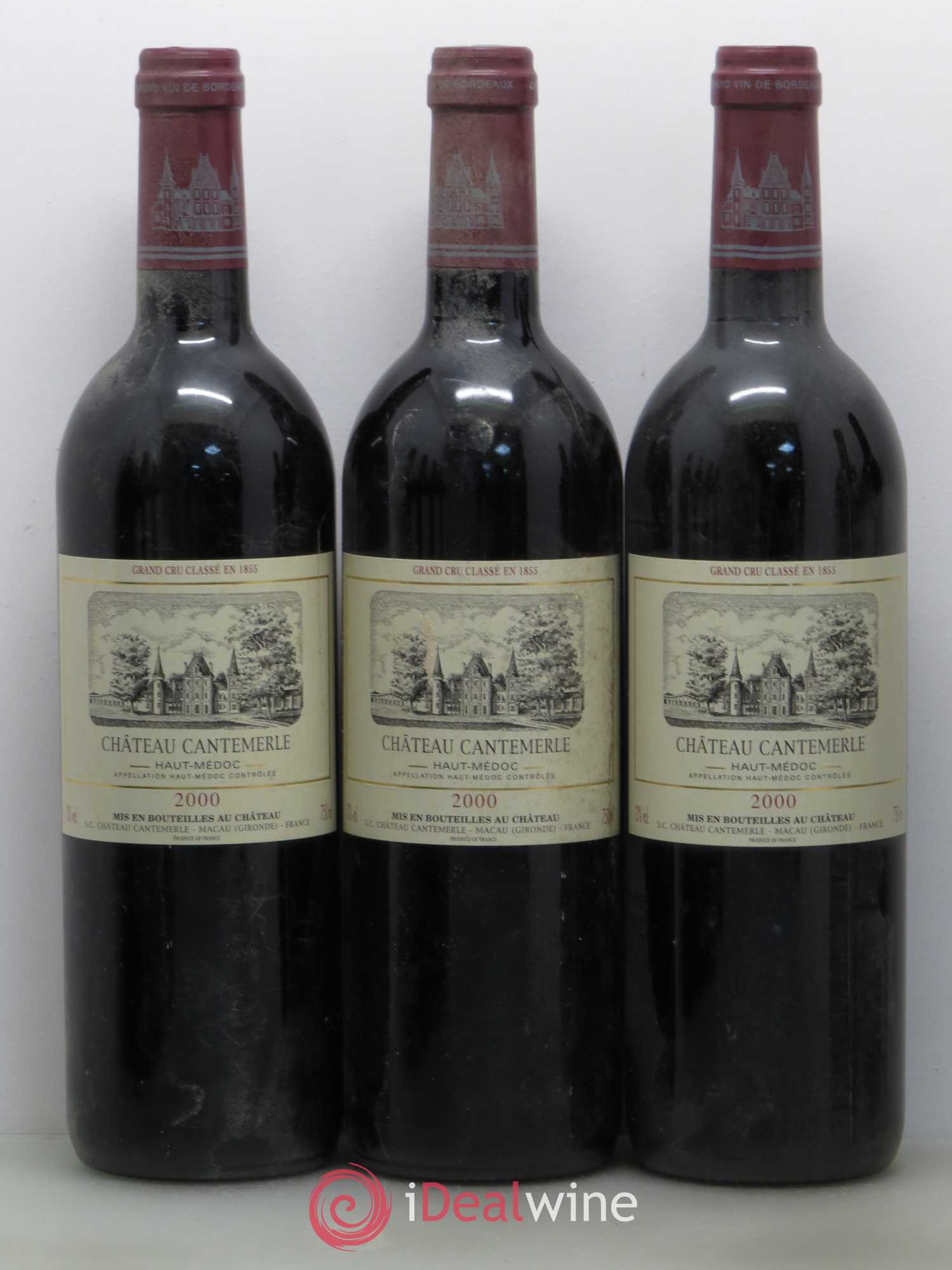 Château Cantemerle 5ème Grand Cru Classé (sans prix de réserve) 2000 - Lot de 12 bouteilles - 2