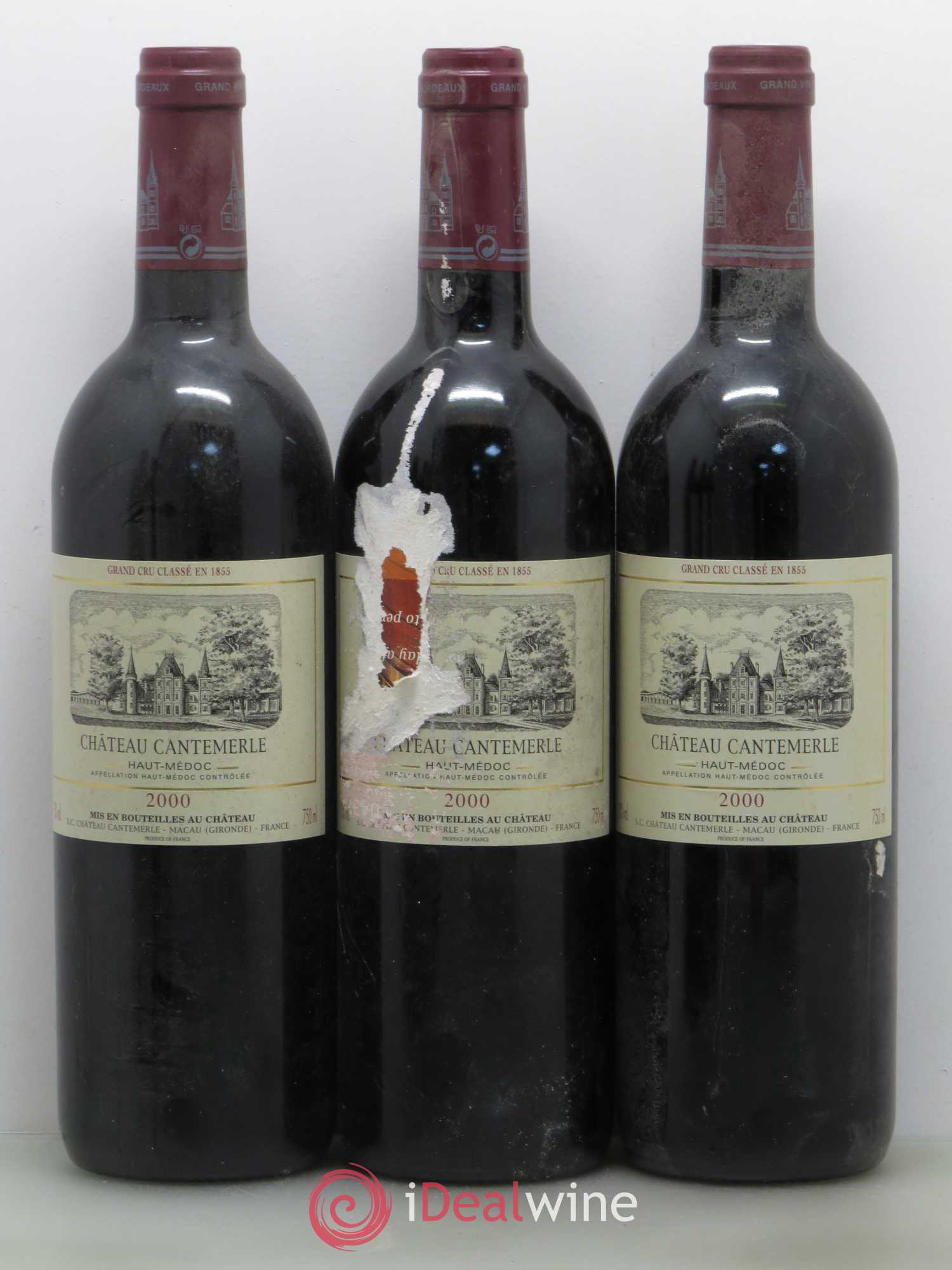 Château Cantemerle 5ème Grand Cru Classé (sans prix de réserve) 2000 - Lot de 12 bouteilles - 3