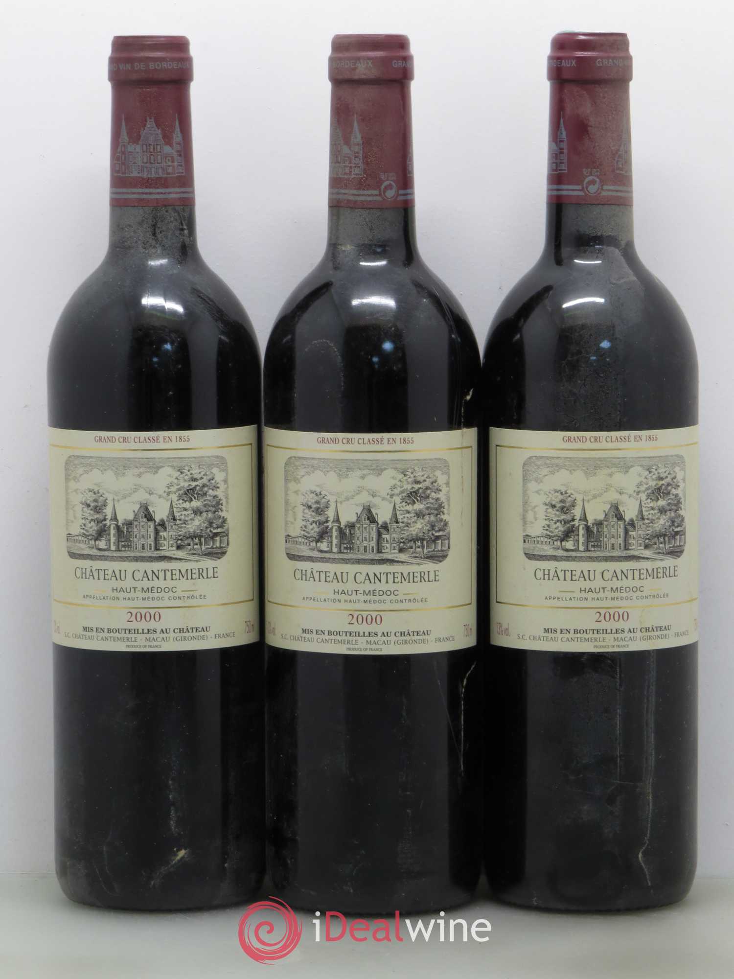 Château Cantemerle 5ème Grand Cru Classé (sans prix de réserve) 2000 - Lot de 12 bouteilles - 4