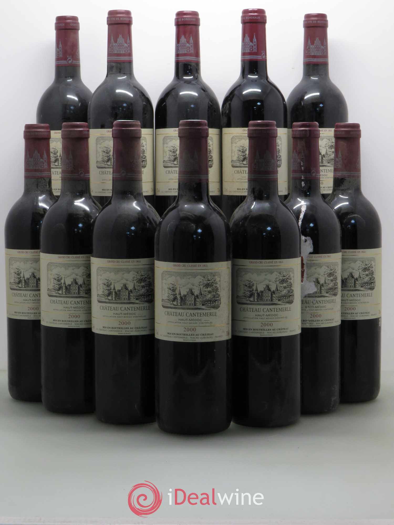 Château Cantemerle 5ème Grand Cru Classé (sans prix de réserve) 2000 - Lot de 12 bouteilles - 0
