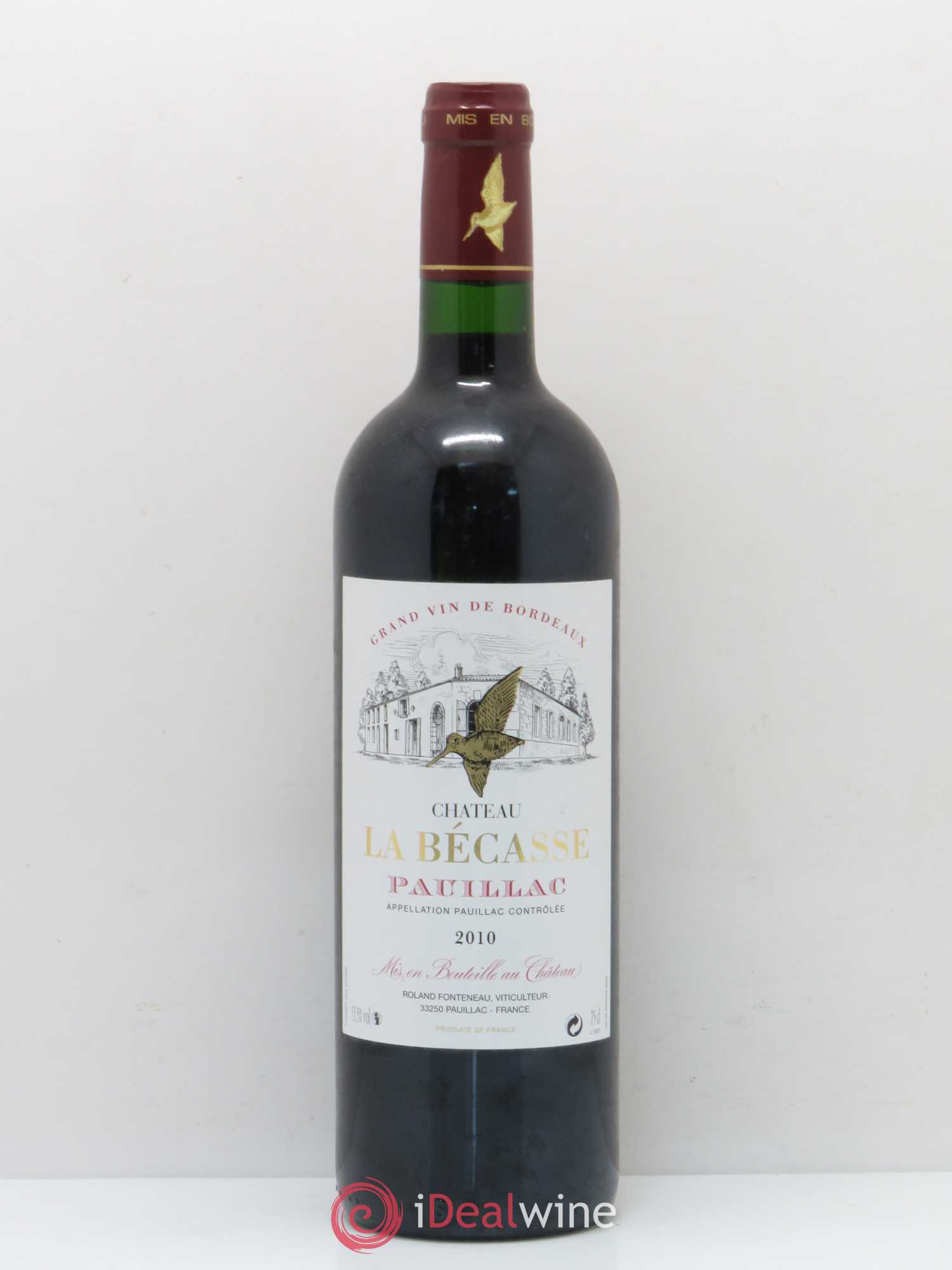 Château la Bécasse Pauillac (sans prix de réserve) 2010 - Posten von 1 Flasche - 0