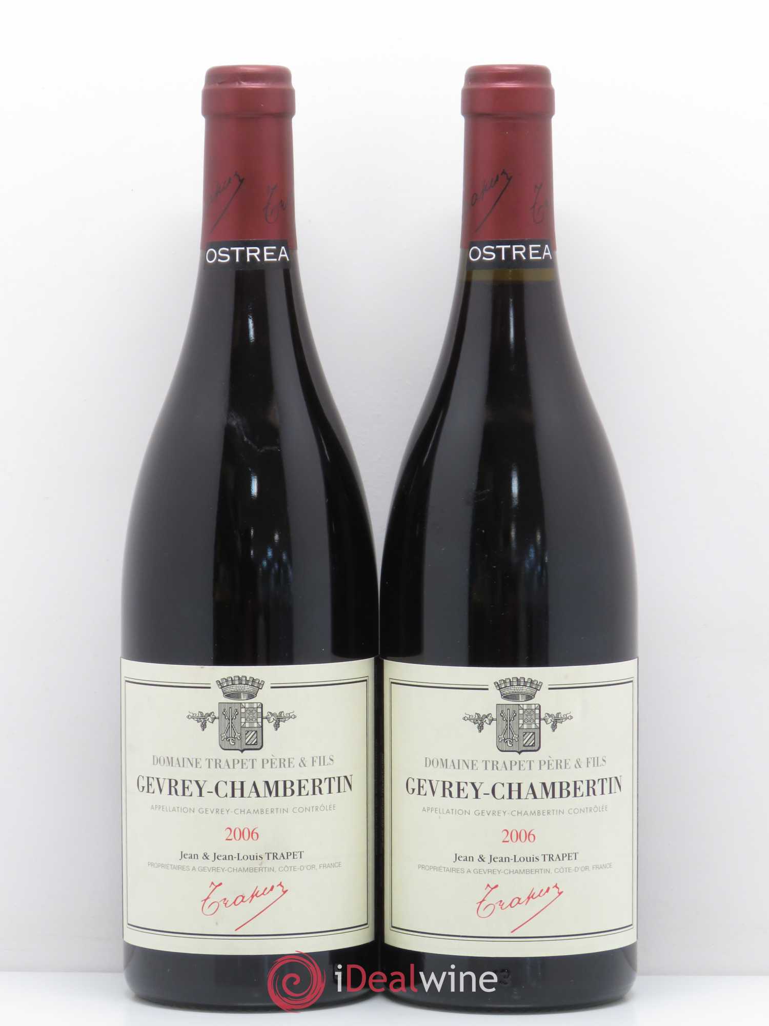 Gevrey-Chambertin Ostrea Domaine Trapet (sans prix de réserve) 2006 - Lot de 2 bouteilles - 0