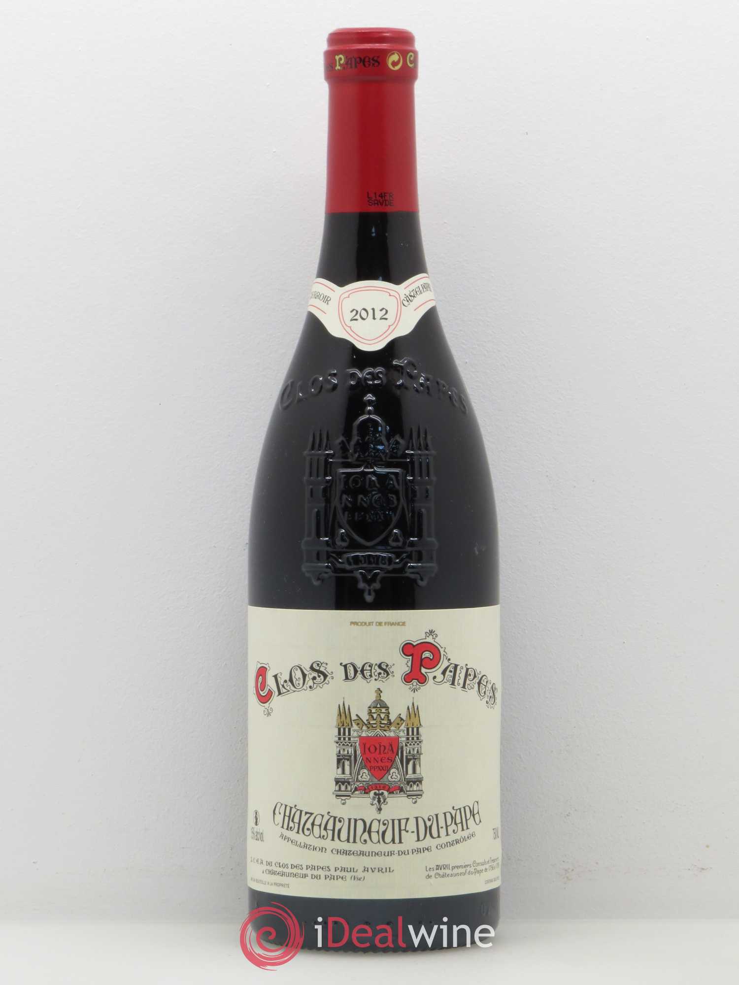 Châteauneuf-du-Pape Clos des Papes - Paul Avril (sans prix de réserve) 2012 - Lot de 1 bouteille - 0