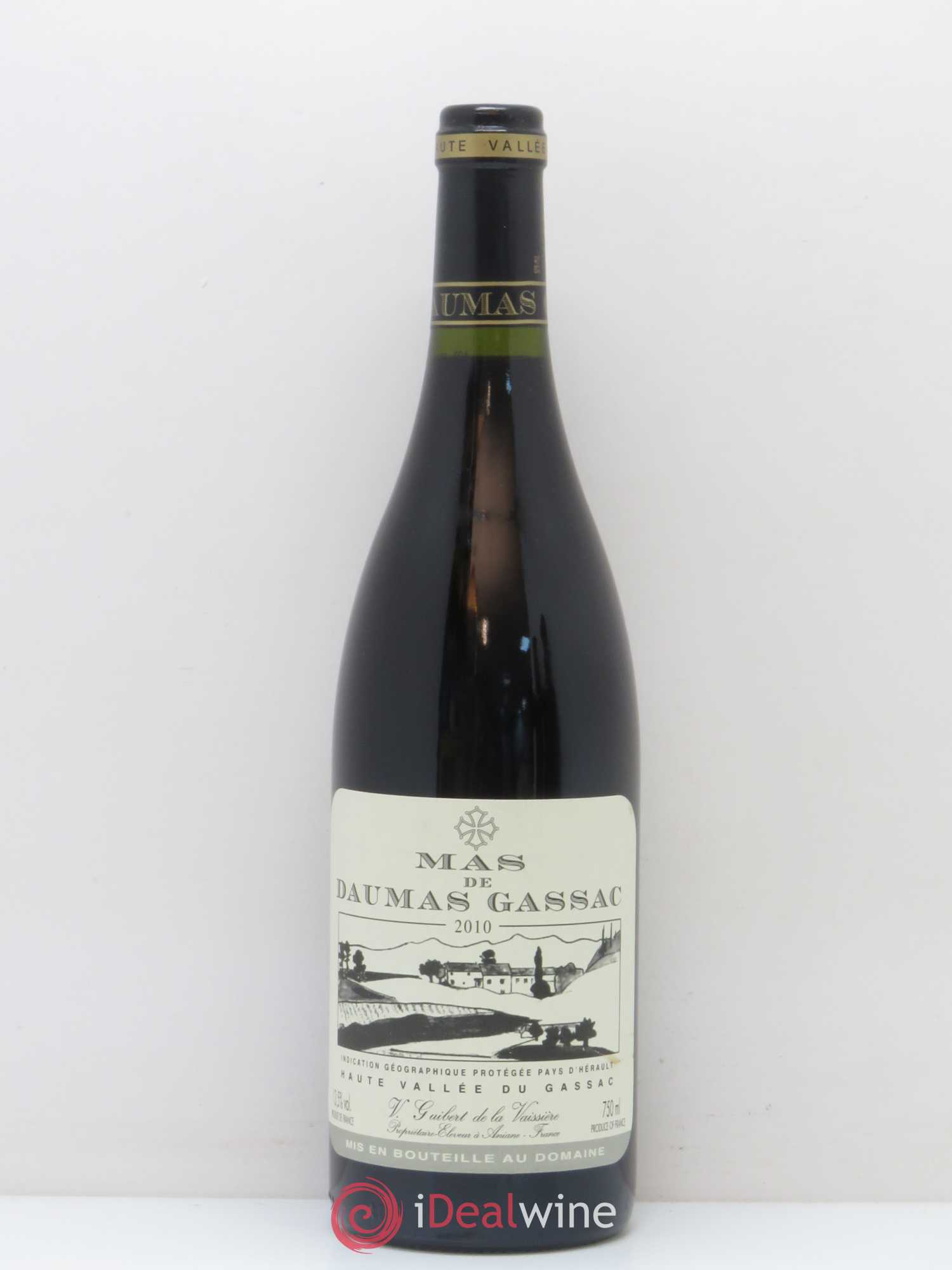 Saint-Guilhem-le-Désert - Cité d'Aniane Mas Daumas Gassac Famille Guibert de La Vaissière (sans prix de réserve) 2010 - Lot de 1 bouteille - 0