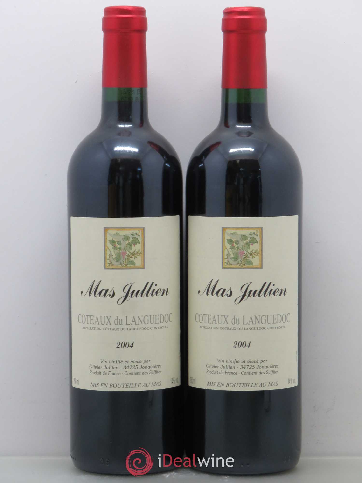 Terrasses du Larzac Mas Jullien Olivier Jullien (sans prix de réserve) 2004 - Lot de 2 bouteilles - 0