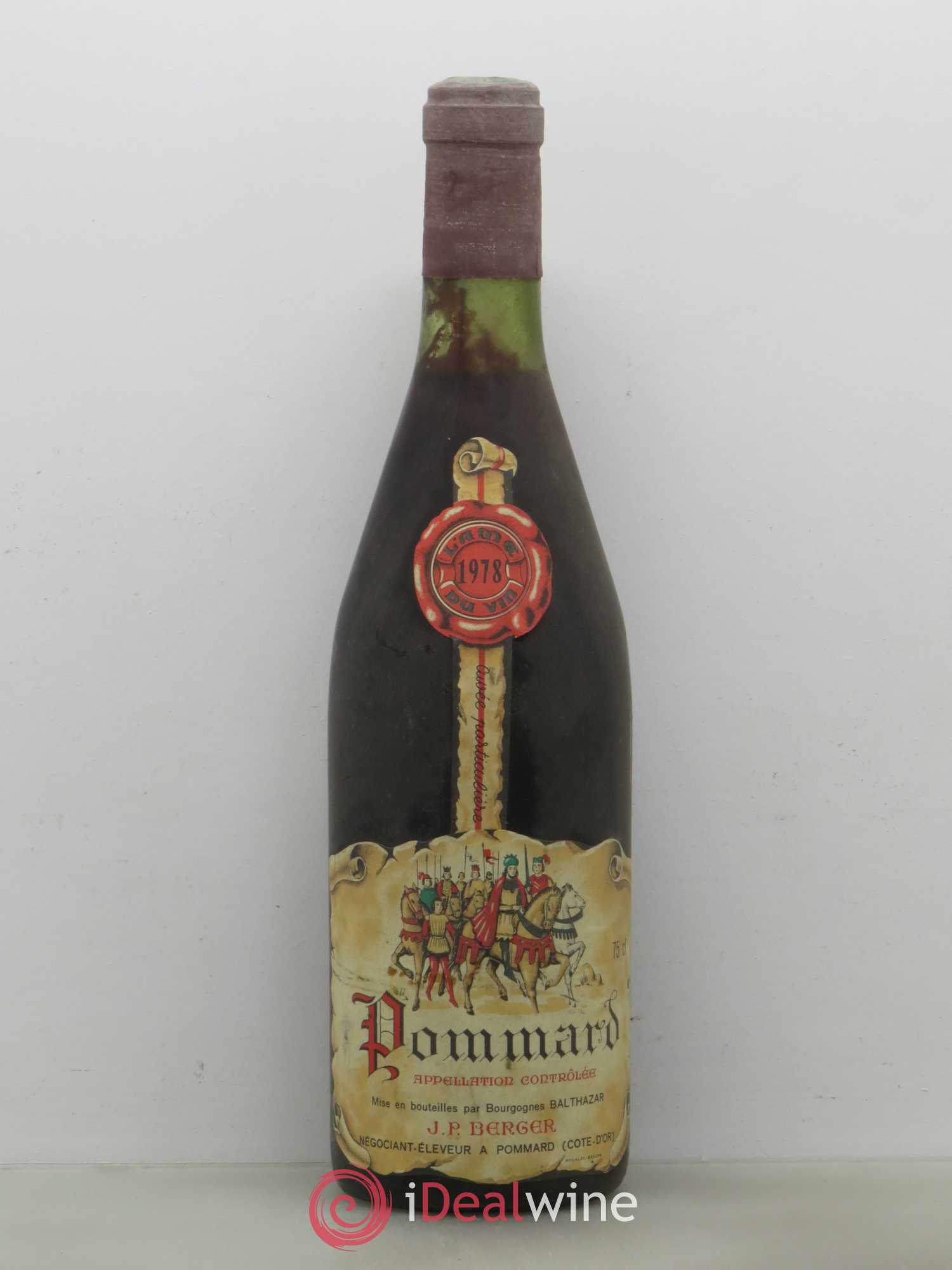 Pommard Jean Berger (sans prix de réserve) 1978 - Posten von 1 Flasche - 0