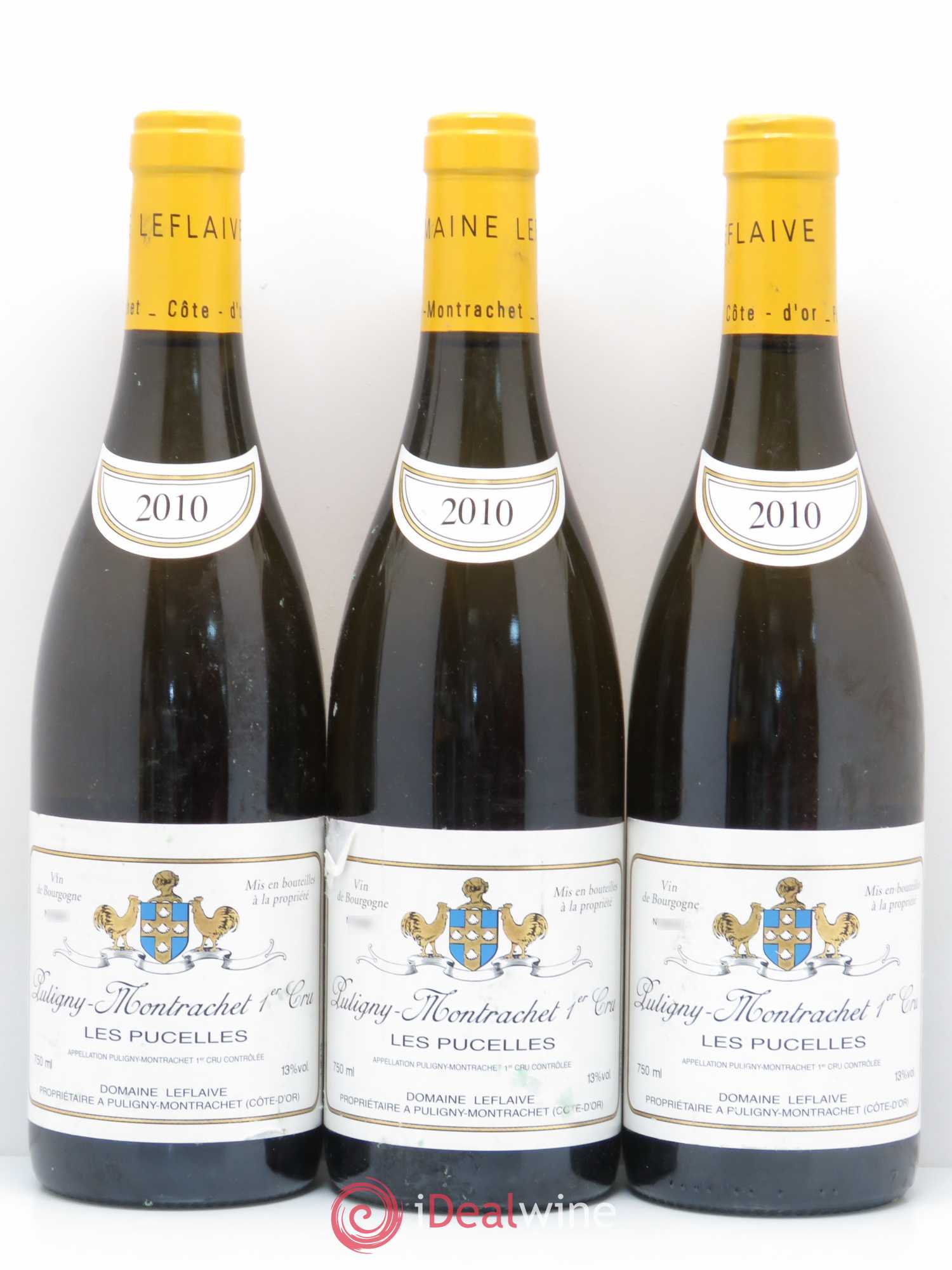 Puligny-Montrachet 1er Cru Les Pucelles Leflaive (Domaine) (sans prix de réserve) 2010 - Lot de 3 bouteilles - 0