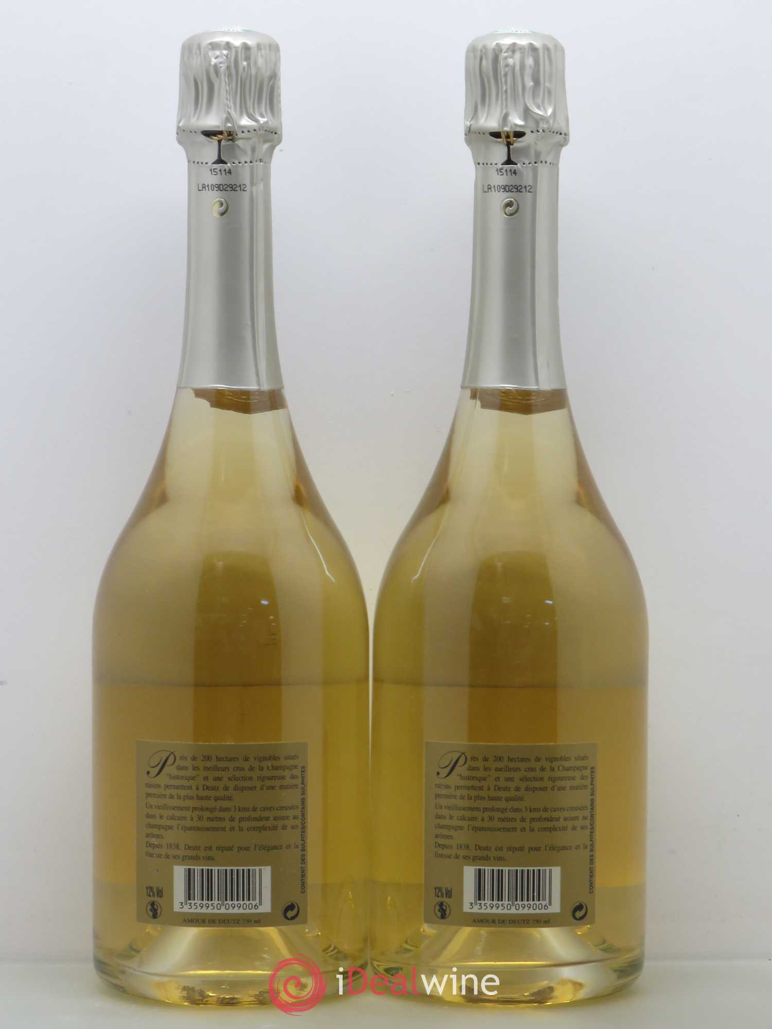 Amour de Deutz Brut Deutz (sans prix de réserve) 2005 - Lot de 2 bouteilles - 1