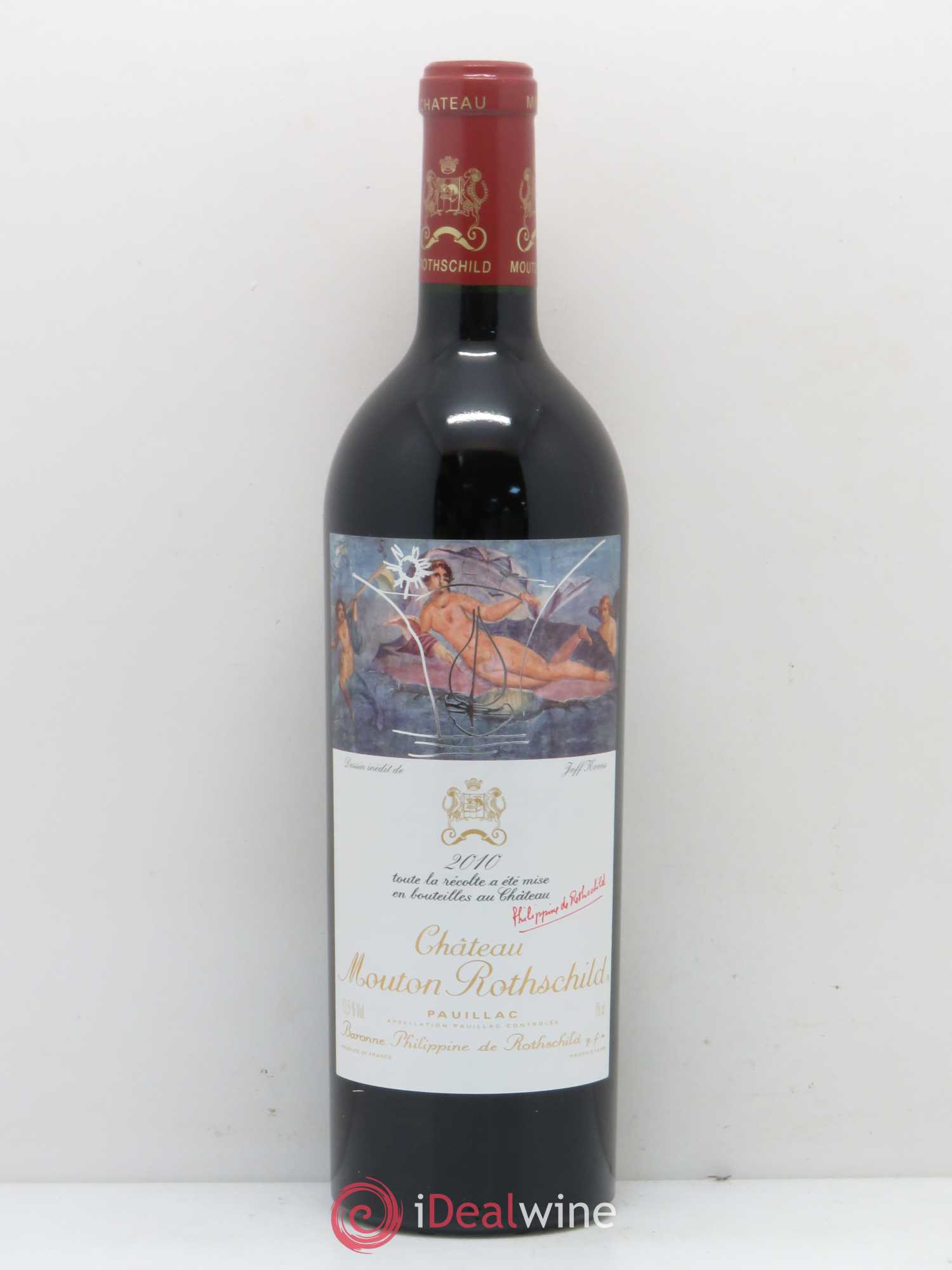 Château Mouton Rothschild 1er Grand Cru Classé (sans prix de réserve) 2010 - Lot de 1 bouteille - 0