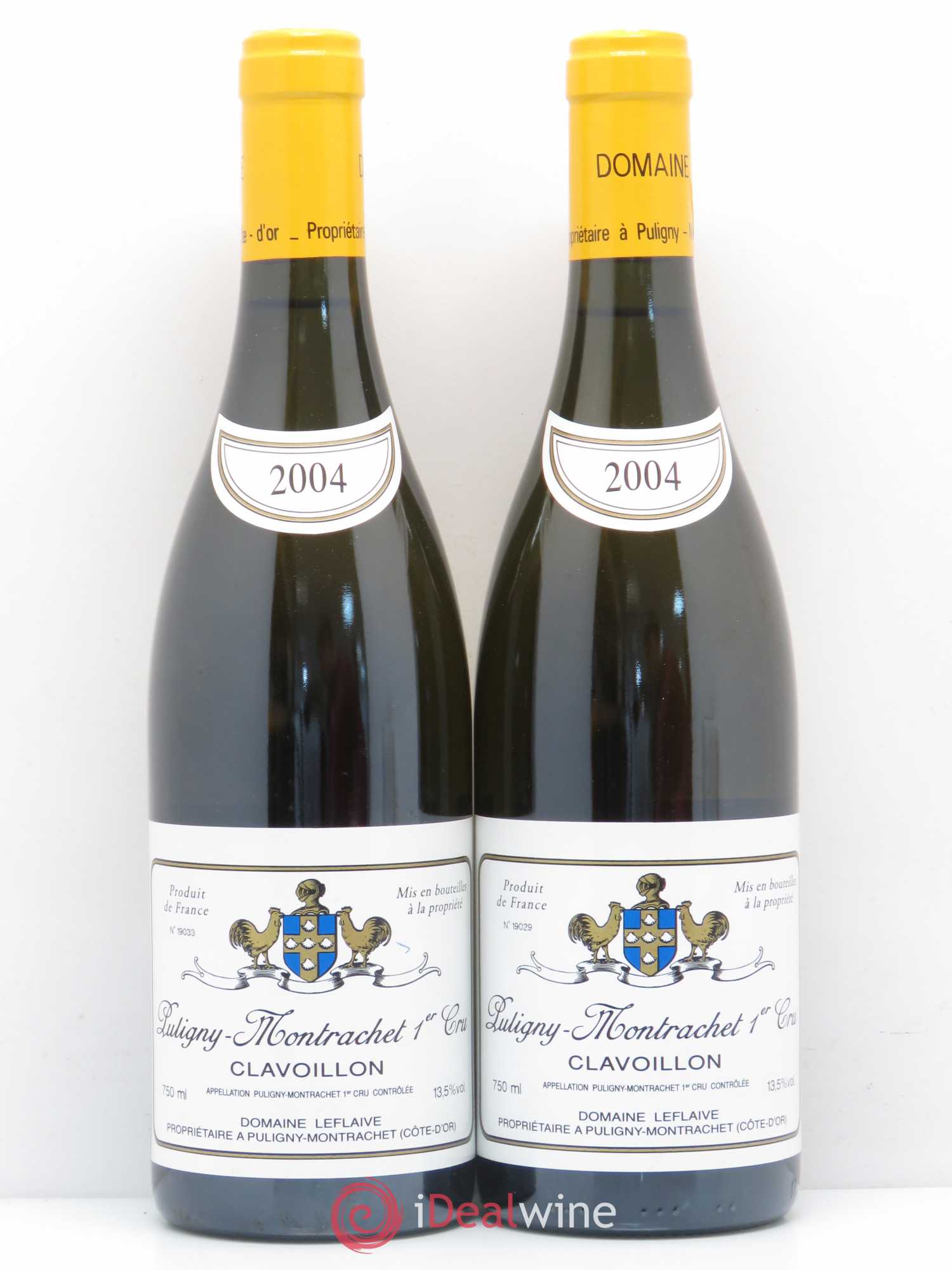 Puligny-Montrachet 1er Cru Clavoillon Leflaive (Domaine)  (sans prix de réserve) 2004 - Lot de 2 bouteilles - 1