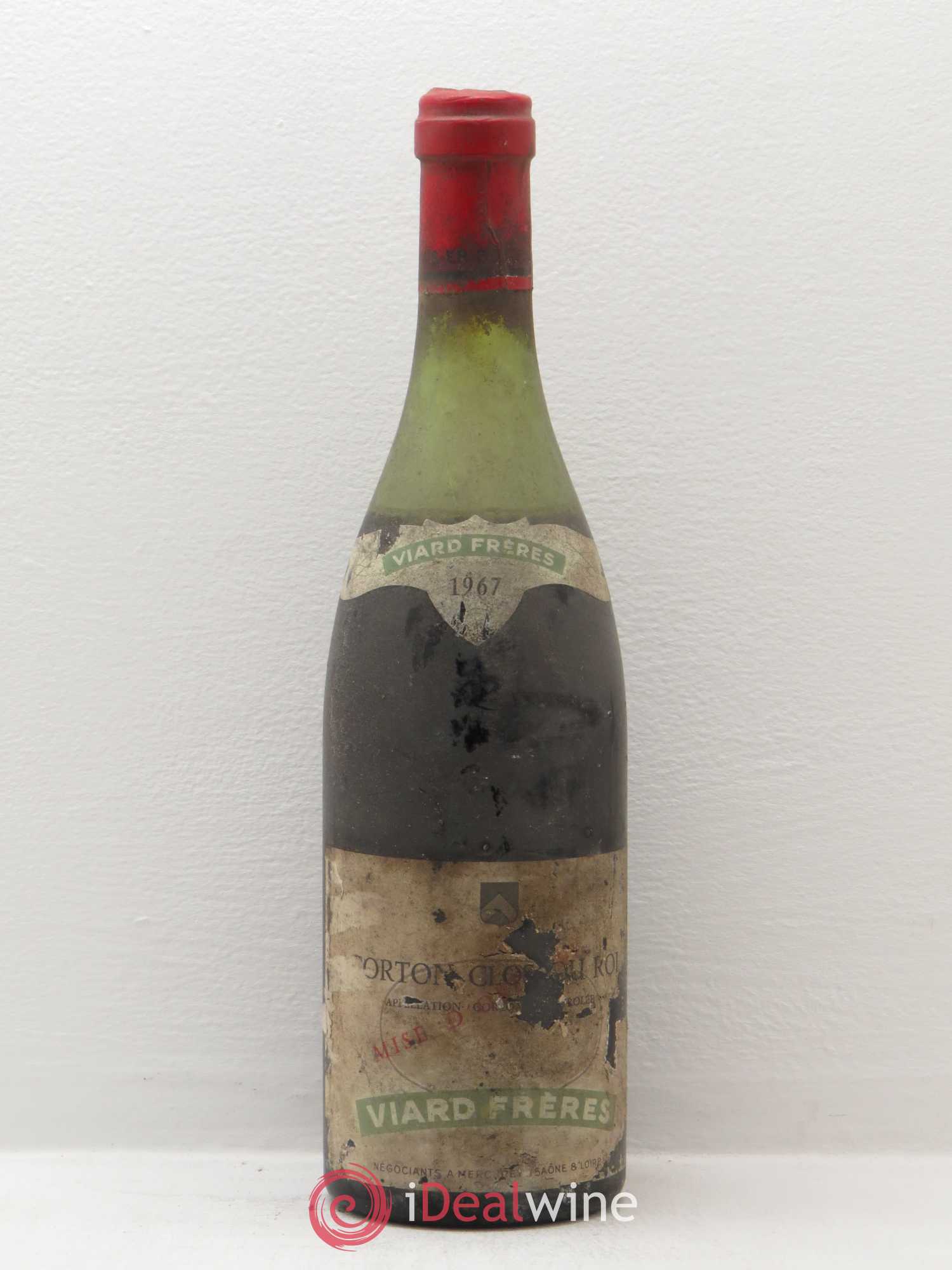Corton Grand Cru Domaine Viard (sans prix de réserve) 1967 - Posten von 1 Flasche - 0