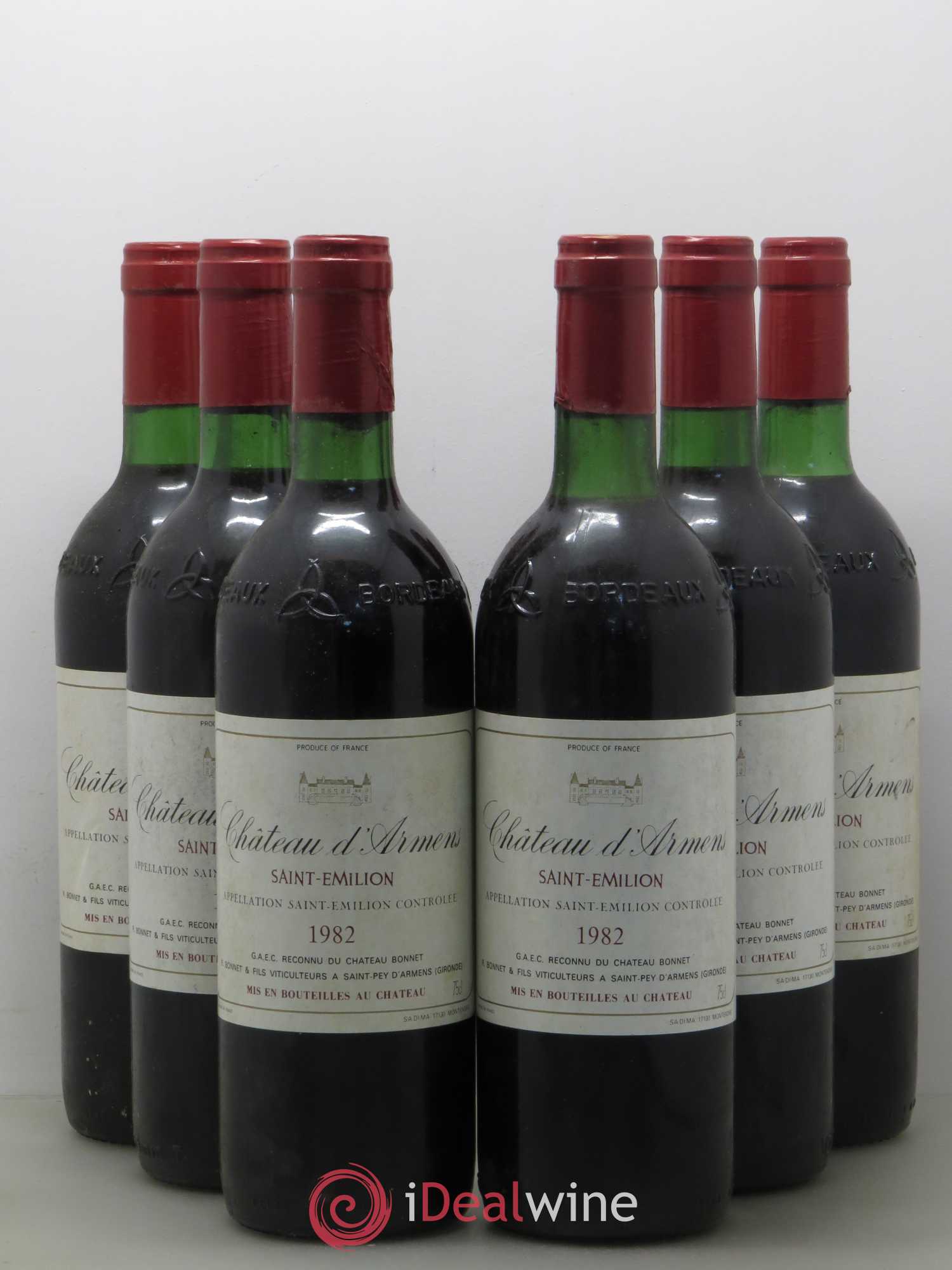 Château Armens Grand Cru (sans prix de réserve) 1982 - Lot de 6 bouteilles - 0