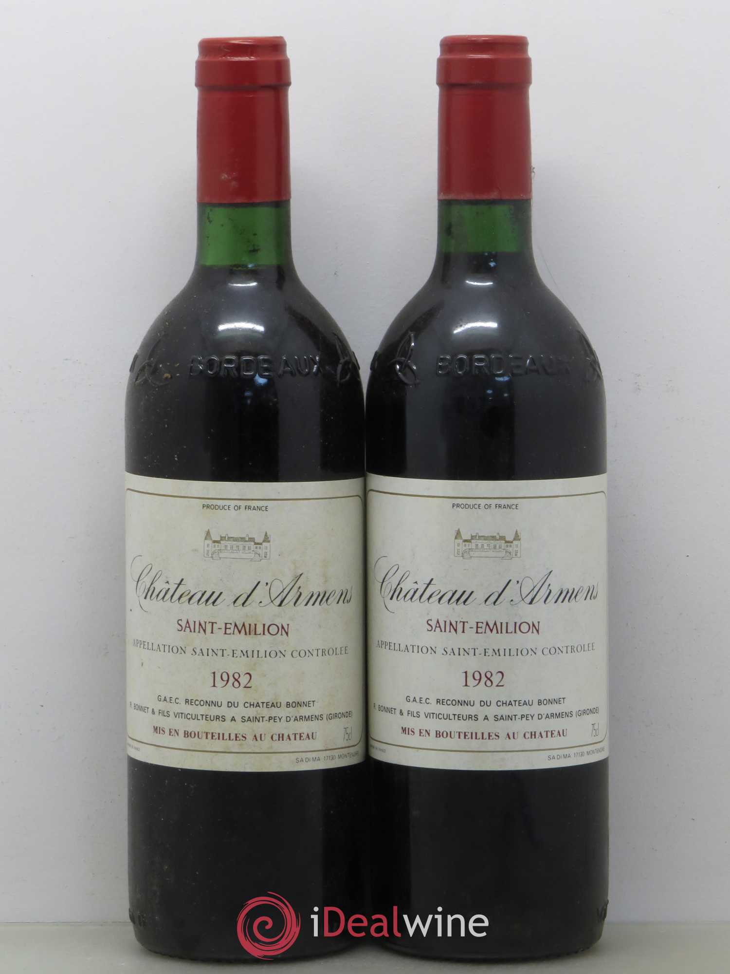 Château Armens Grand Cru (sans prix de réserve) 1982 - Lot de 2 bouteilles - 0