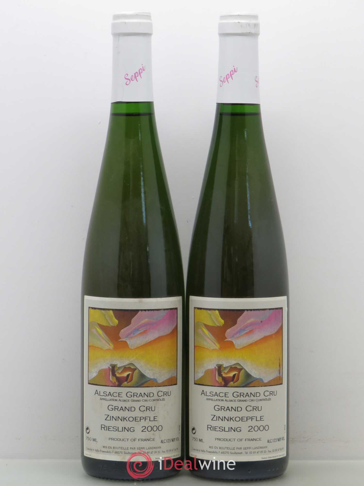 Riesling Seppi Landmann Zinnkoepfle (sans prix de réserve) 2000 - Posten von 2 Flaschen - 0