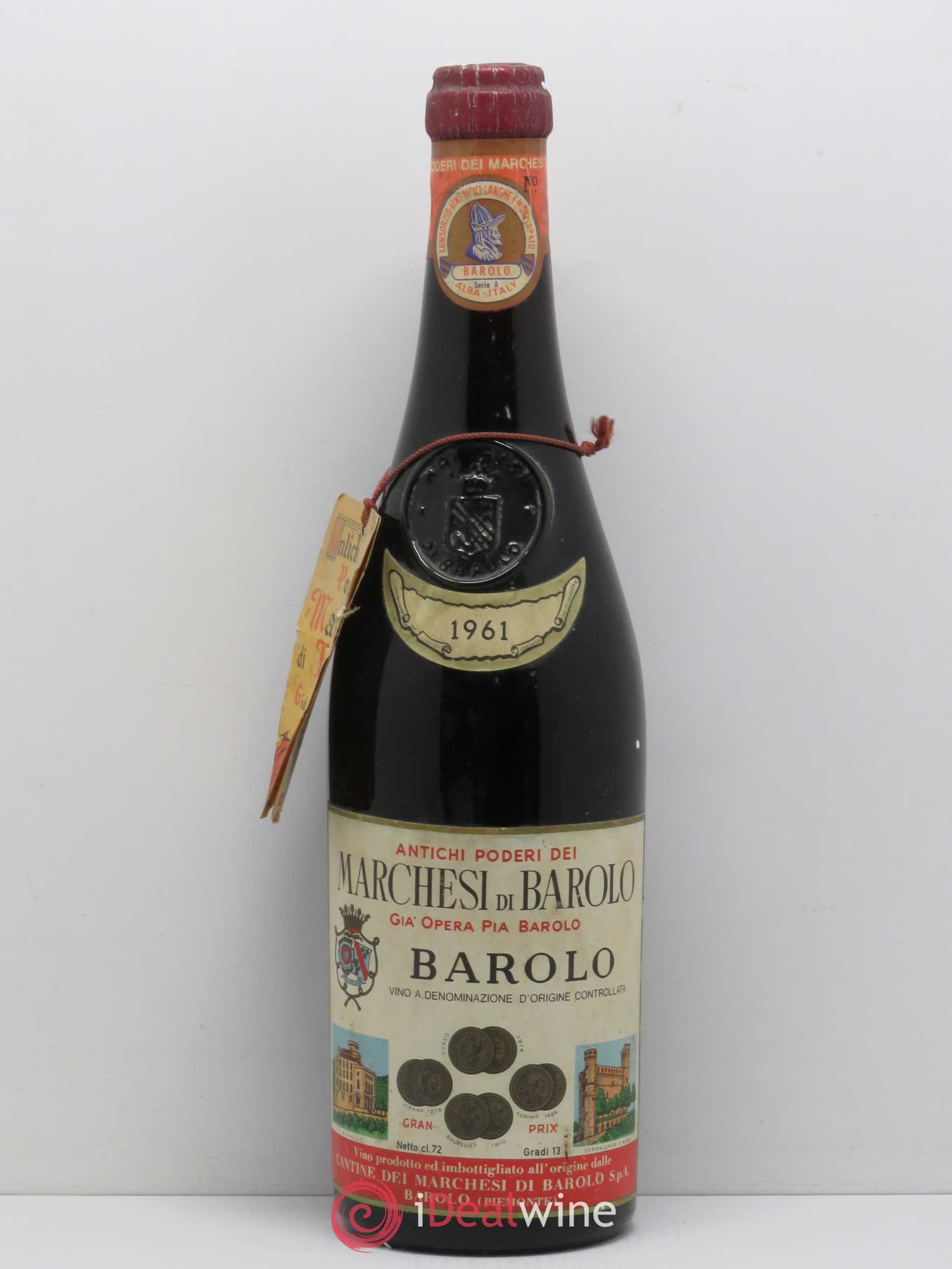 Barolo Marchesi di Barolo (sans prix de réserve) 1961 - Posten von 1 Flasche - 0