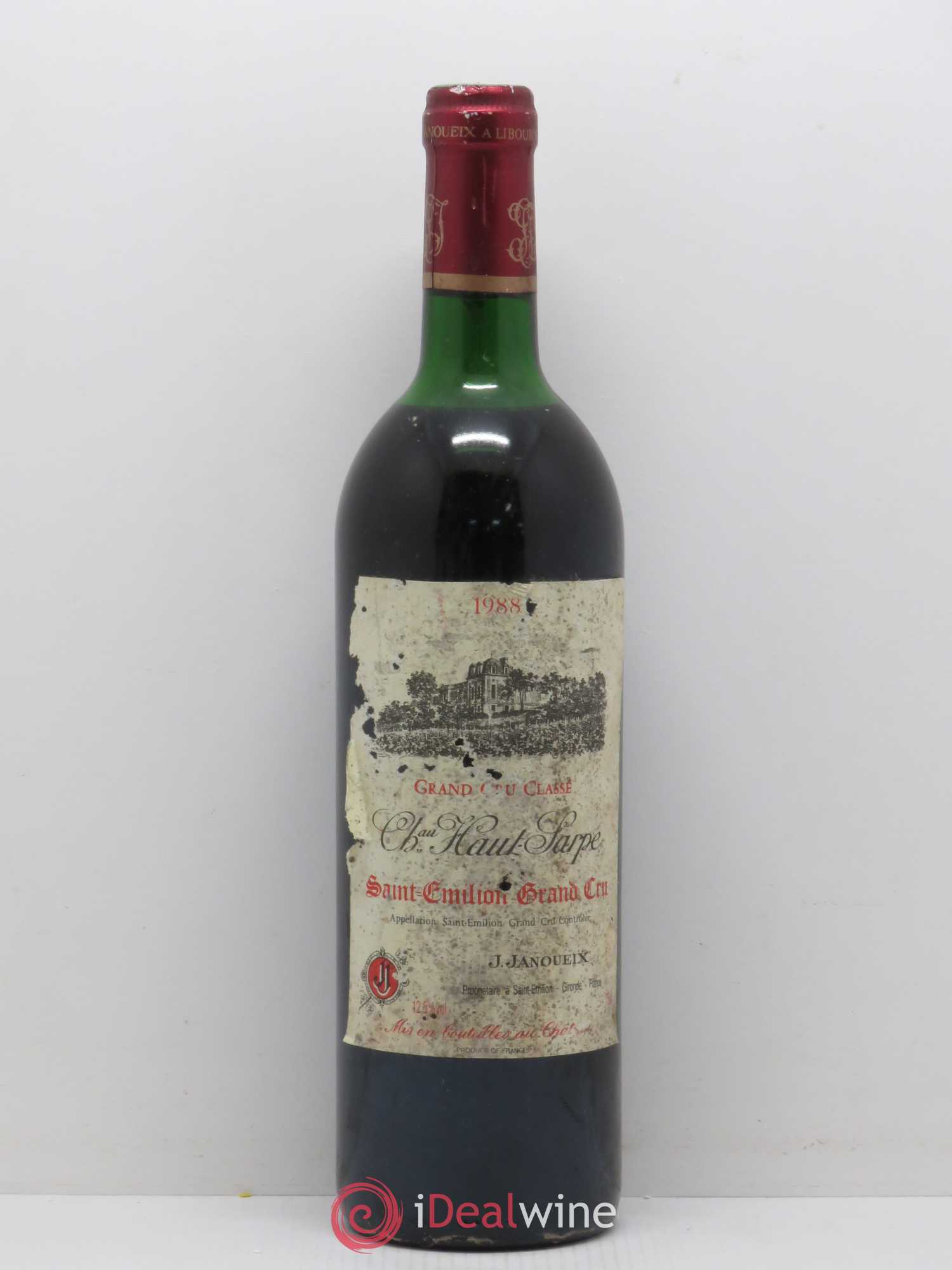 Château Haut Sarpe Grand Cru Classé (sans prix de réserve) 1988 - Lot de 1 bouteille - 0