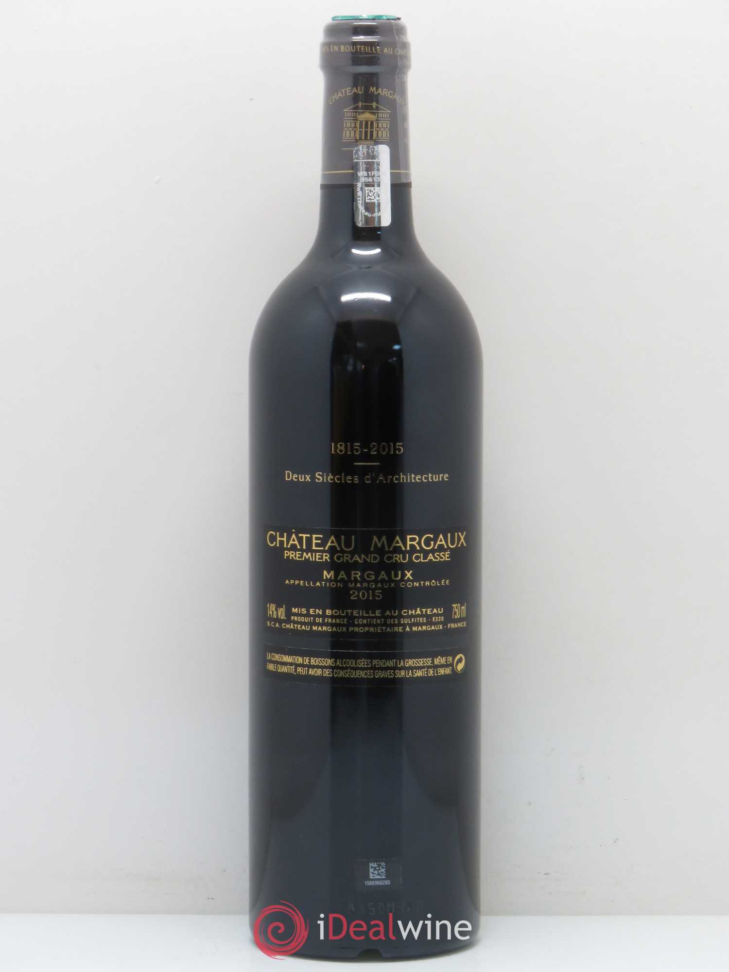 Château Margaux 1er Grand Cru Classé (sans prix de réserve) 2015 - Lot de 1 bouteille - 1