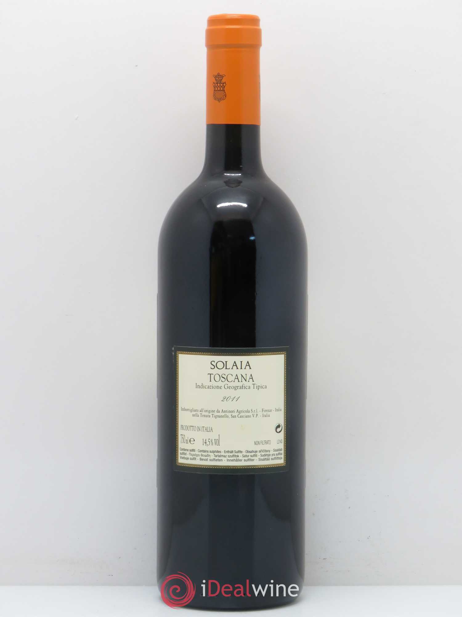 Toscana IGT Solaia Tenuta Tignanello - Marchesi Antinori  (sans prix de réserve) 2011 - Lot de 1 bouteille - 1
