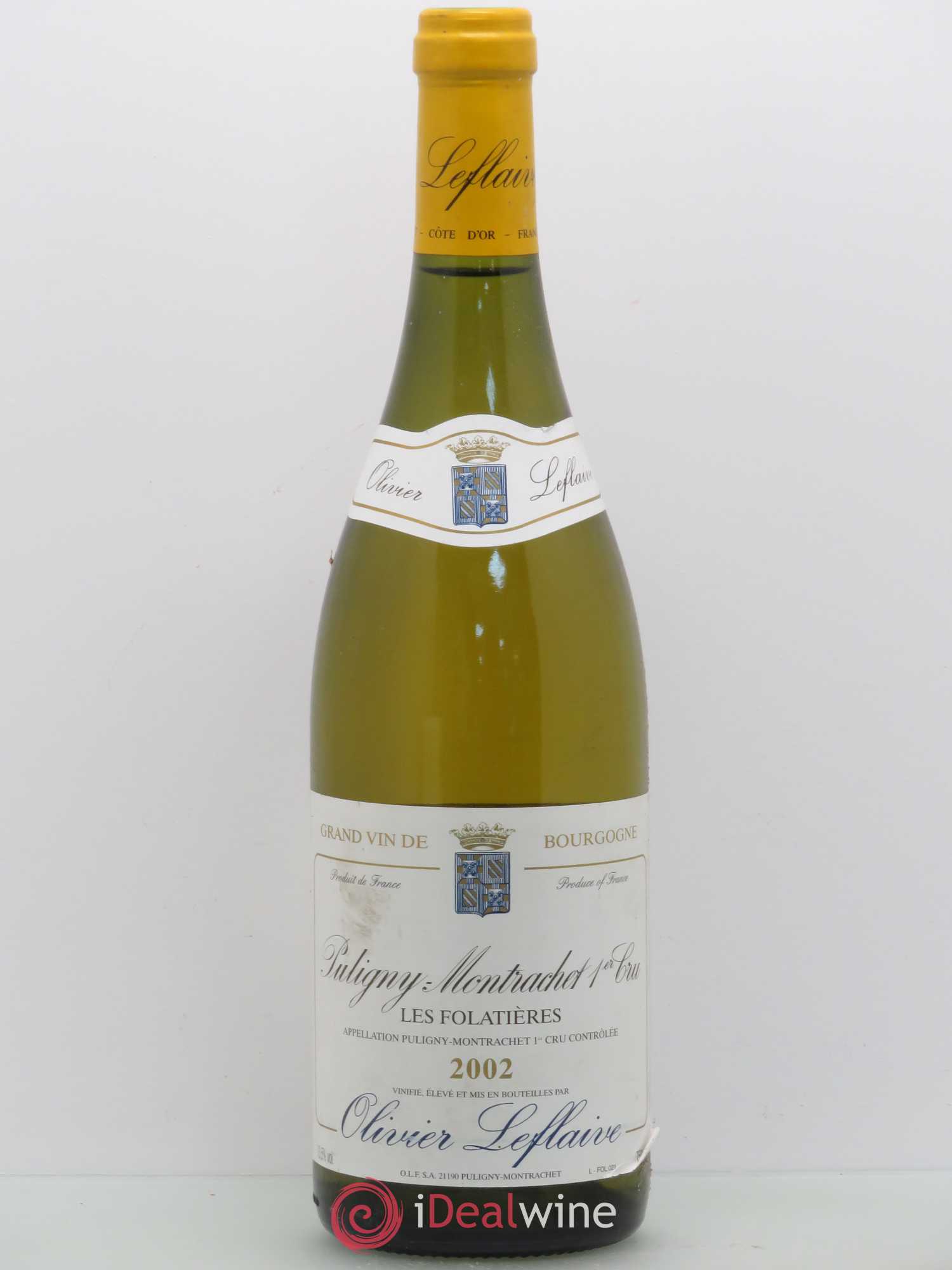 Puligny-Montrachet 1er Cru Les Folatieres Olivier Leflaive (sans prix de réserve) 2002 - Posten von 1 Flasche - 0