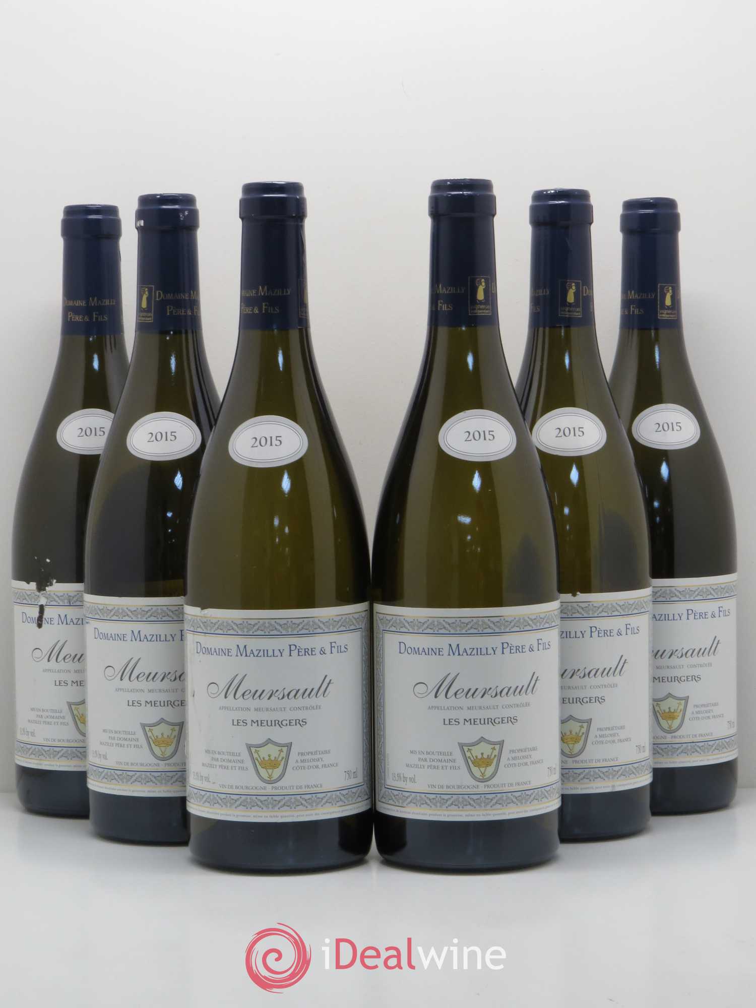 Meursault Les Meurgers Domaine Mazilly Père & Fils (sans prix de réserve) 2015 - Posten von 6 Flaschen - 0