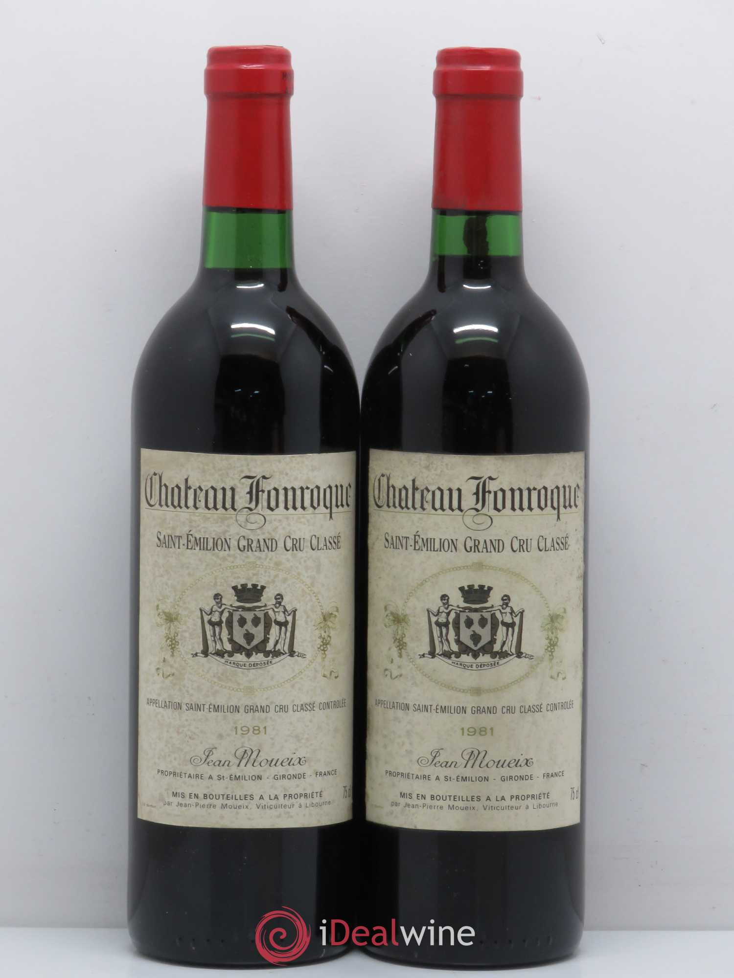 Château Fonroque Grand Cru Classé (sans prix de réserve) 1981 - Lot de 2 bouteilles - 0