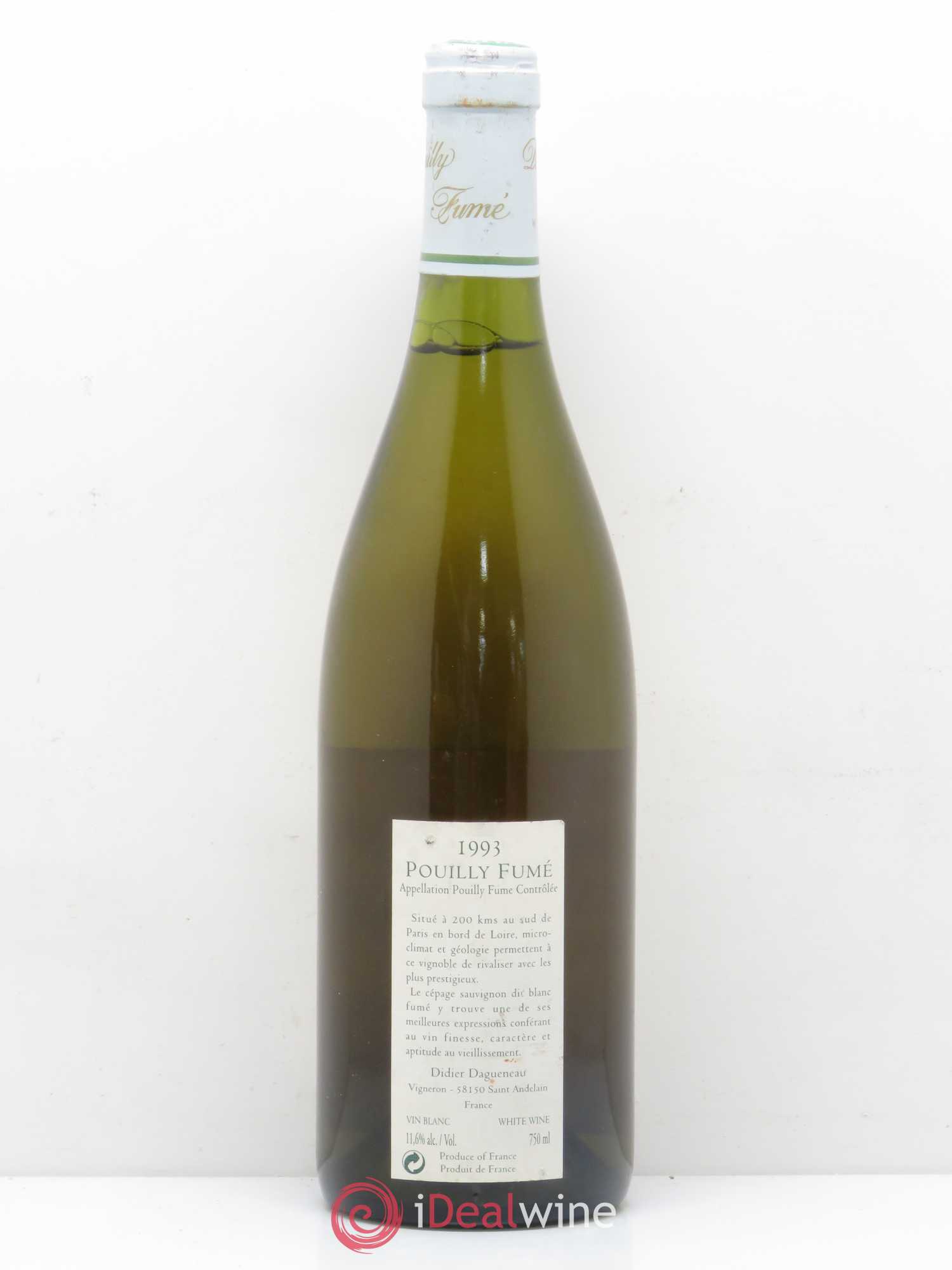 Pouilly-Fumé En Chailloux Dagueneau  (sans prix de réserve) 1993 - Lot de 1 bouteille - 1