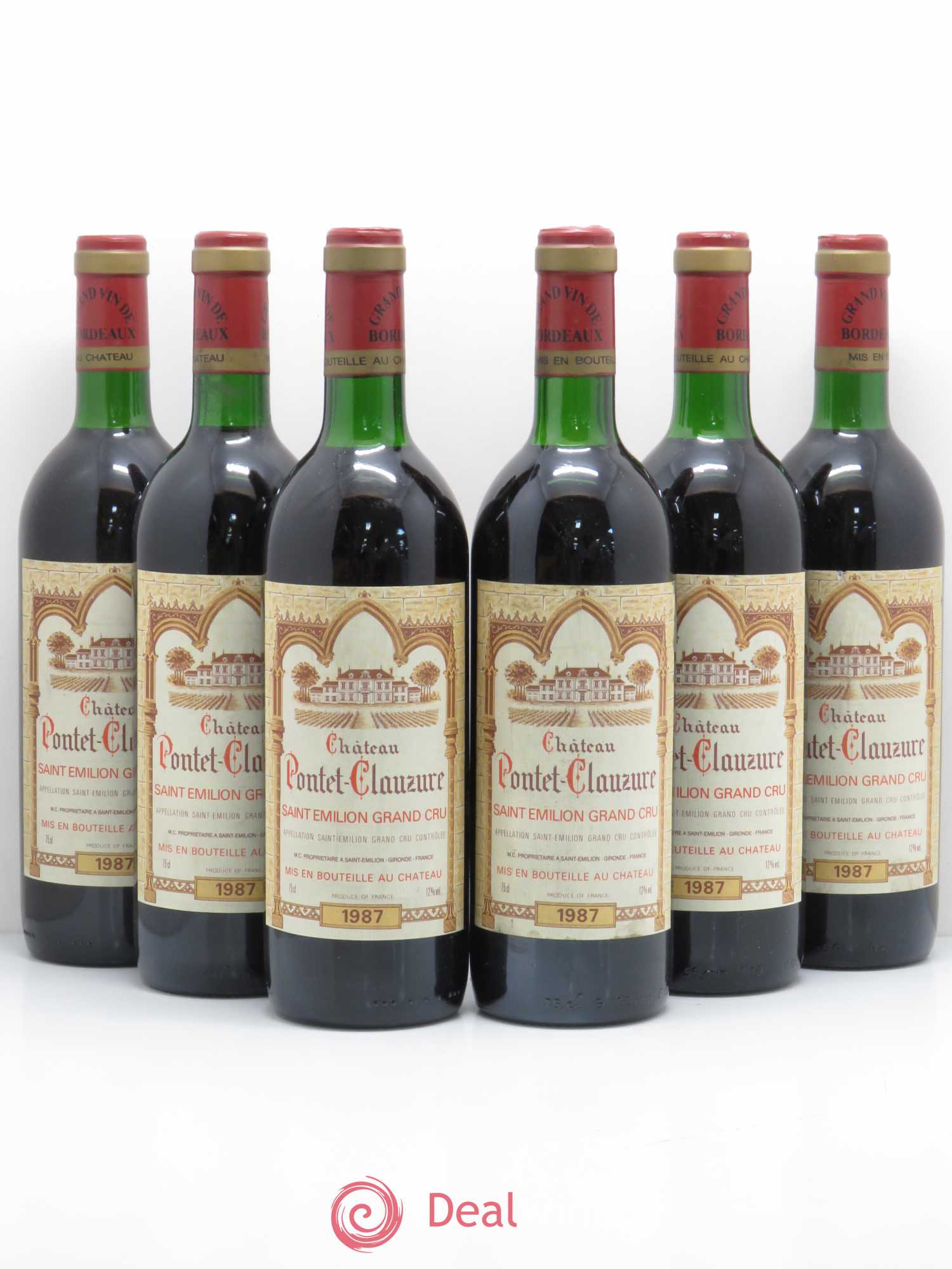 Château Pontet Clauzure (sans prix de réserve) 1987 - Lot de 6 bouteilles - 0