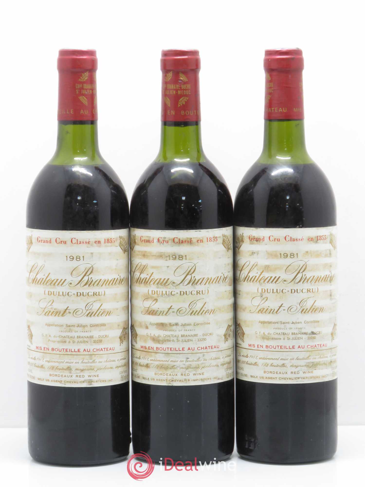 Château Branaire Ducru 4ème Grand Cru Classé  (sans prix de réserve) 1981 - Lot de 6 bouteilles - 2