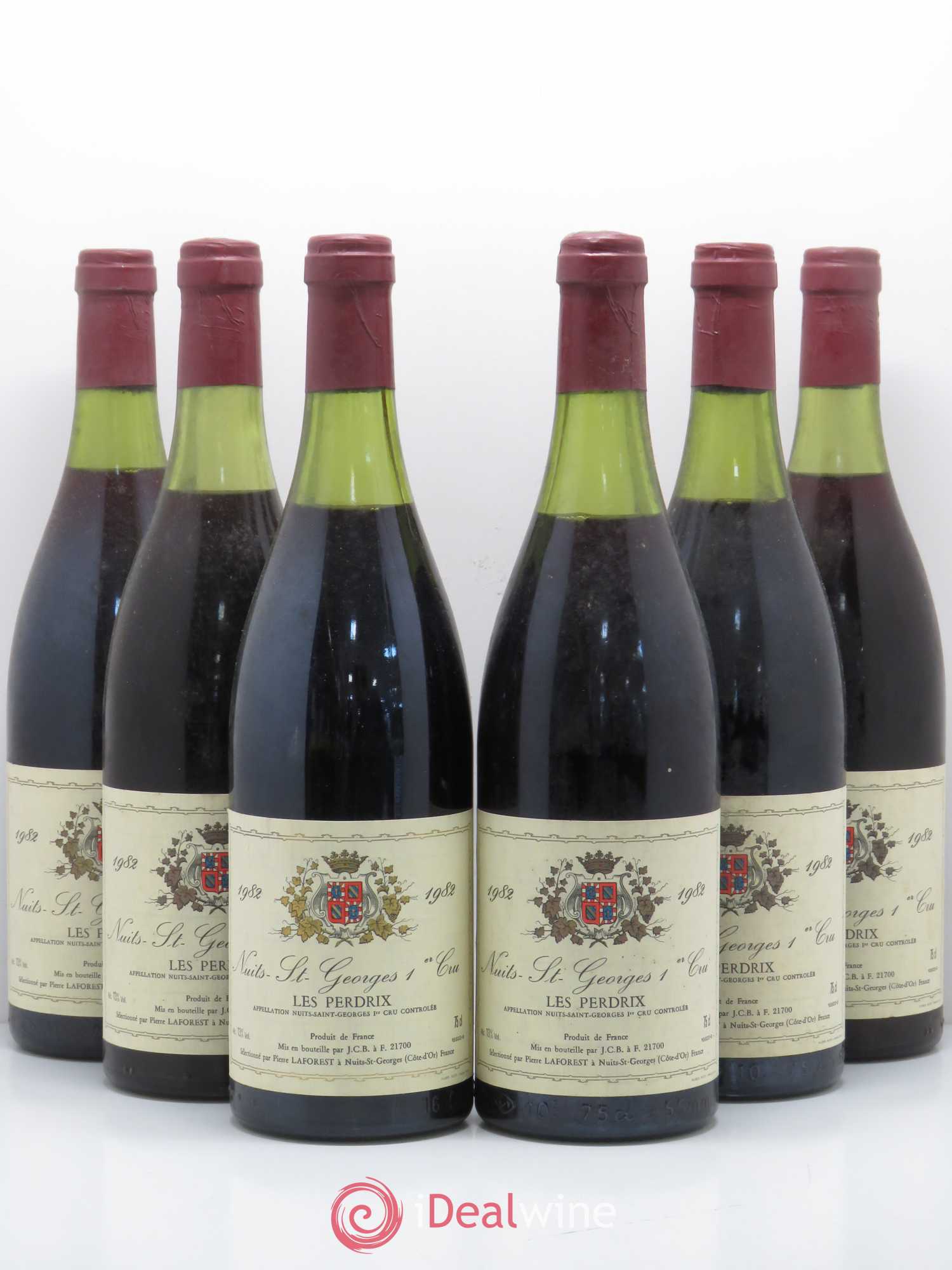 Nuits-Saint-Georges 1er Cru Les Perdrix JCB (sans prix de réserve) 1982 - Posten von 6 Flaschen - 0