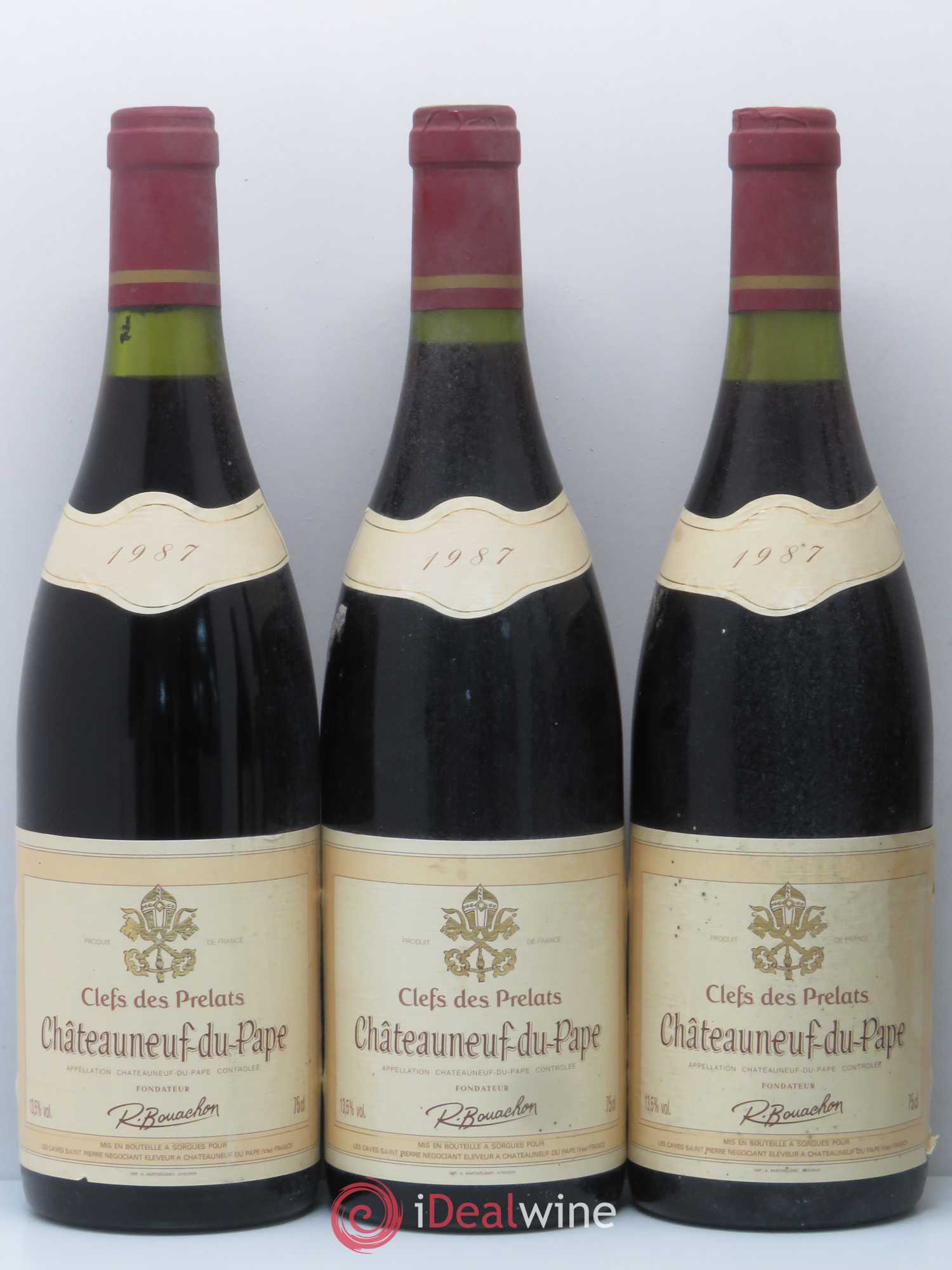 Châteauneuf-du-Pape Clefs des Prelats (sans prix de réserve) 1987 - Posten von 6 Flaschen - 1