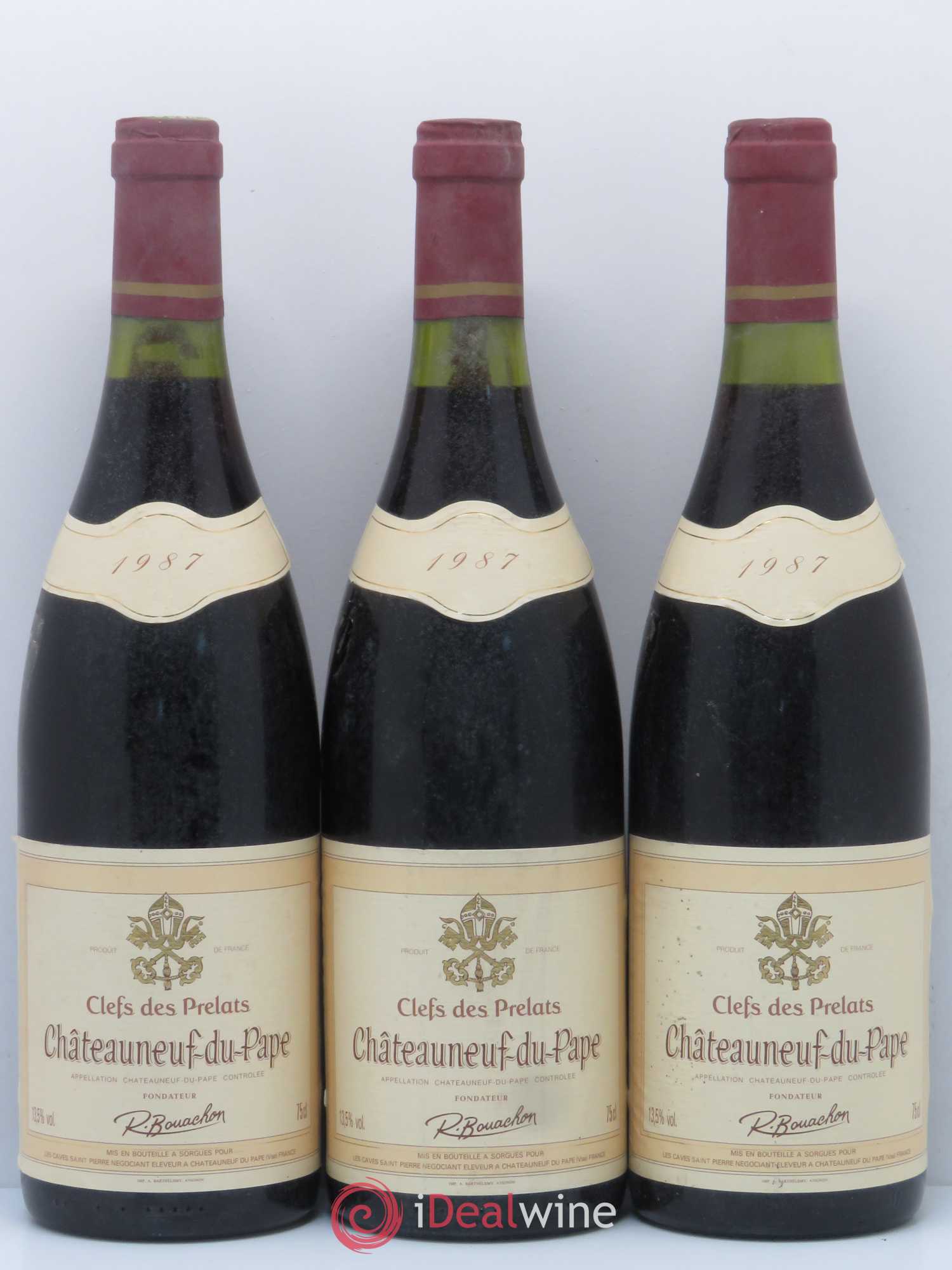 Châteauneuf-du-Pape Clefs des Prelats (sans prix de réserve) 1987 - Posten von 6 Flaschen - 2
