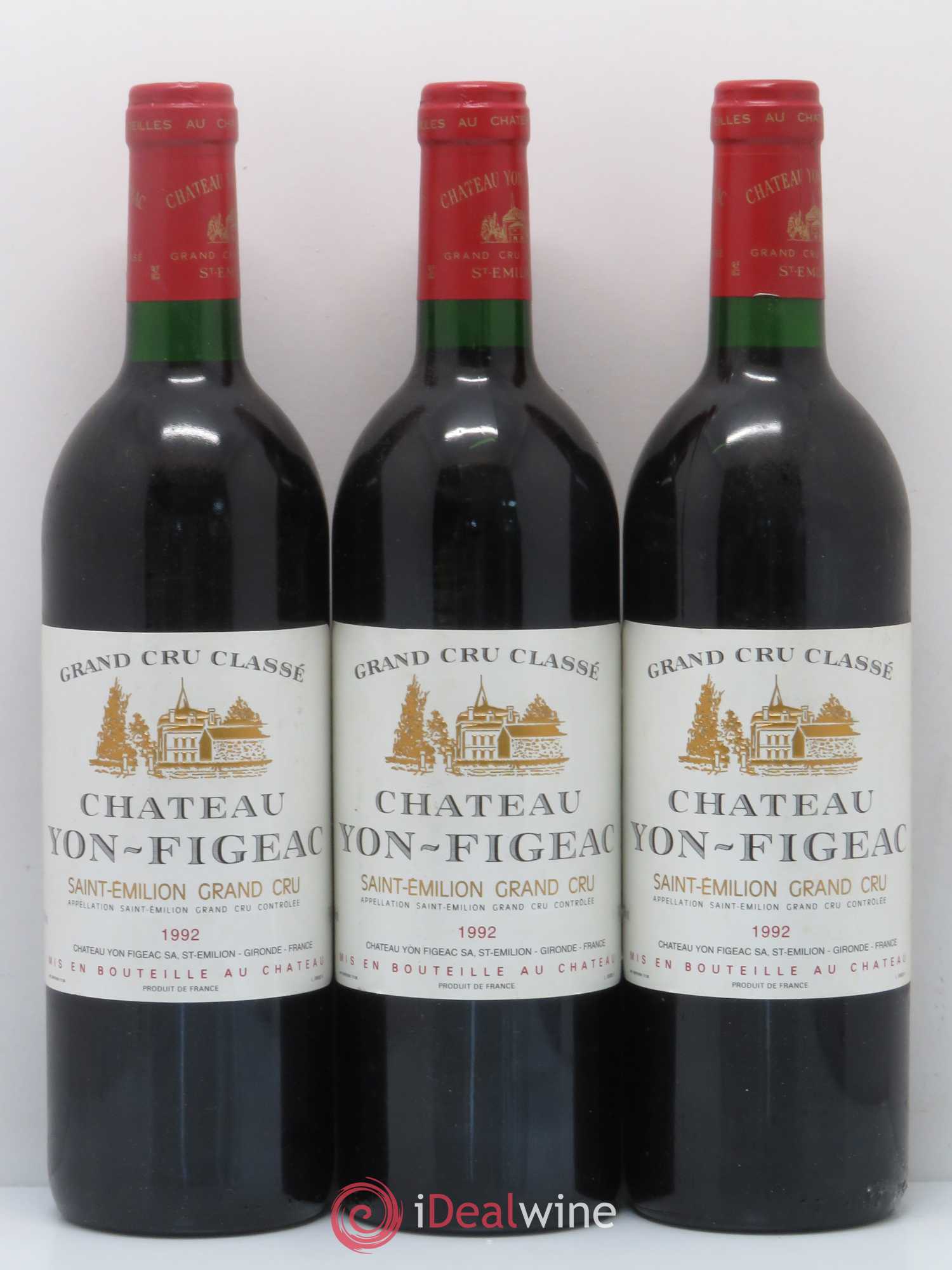 Château Yon Figeac Grand Cru Classé (sans prix de réserve) 1992 - Lot de 6 bouteilles - 2