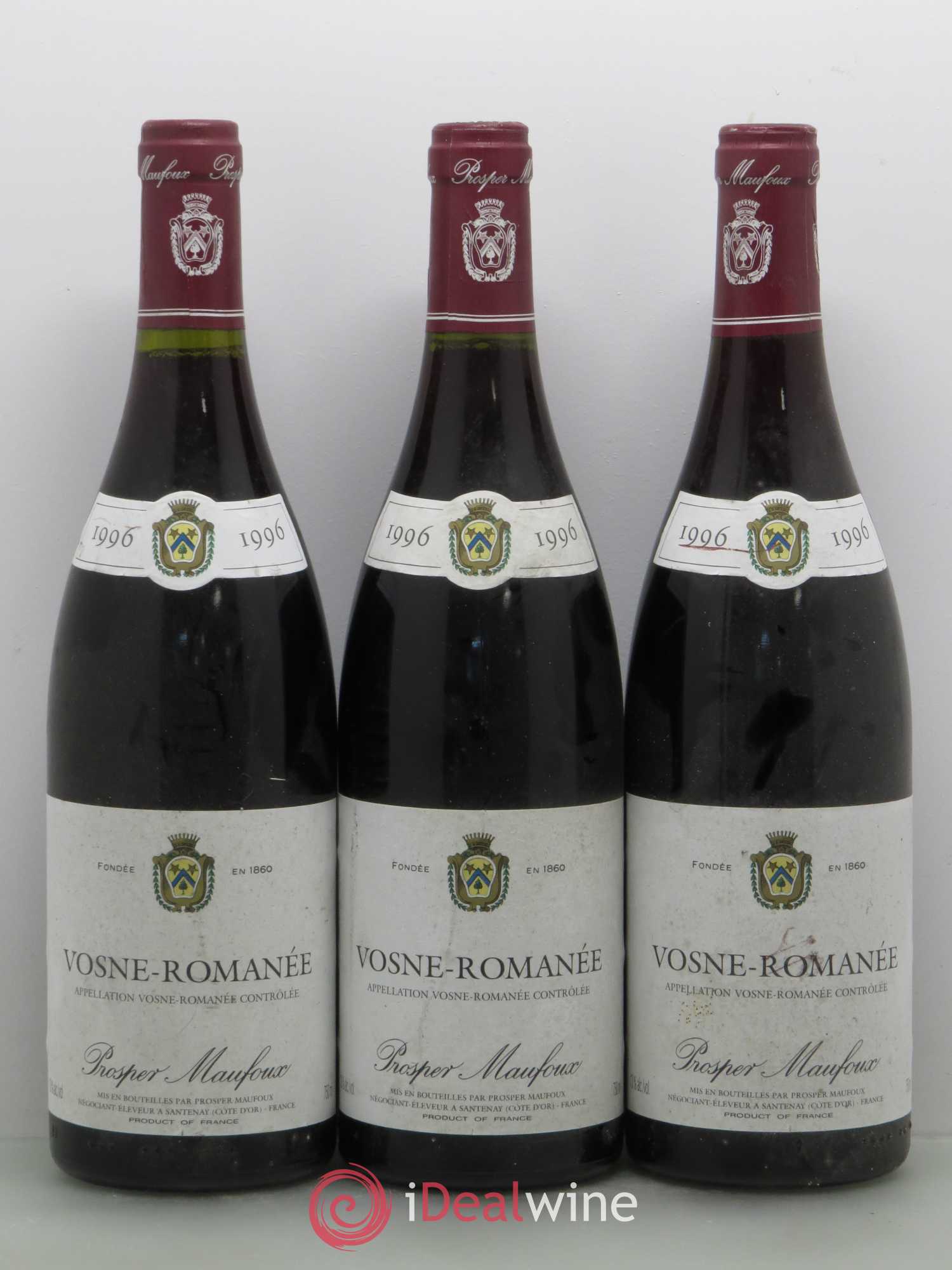 Vosne-Romanée Prosper Manfoux (sans prix de réserve) 1996 - Posten von 6 Flaschen - 2