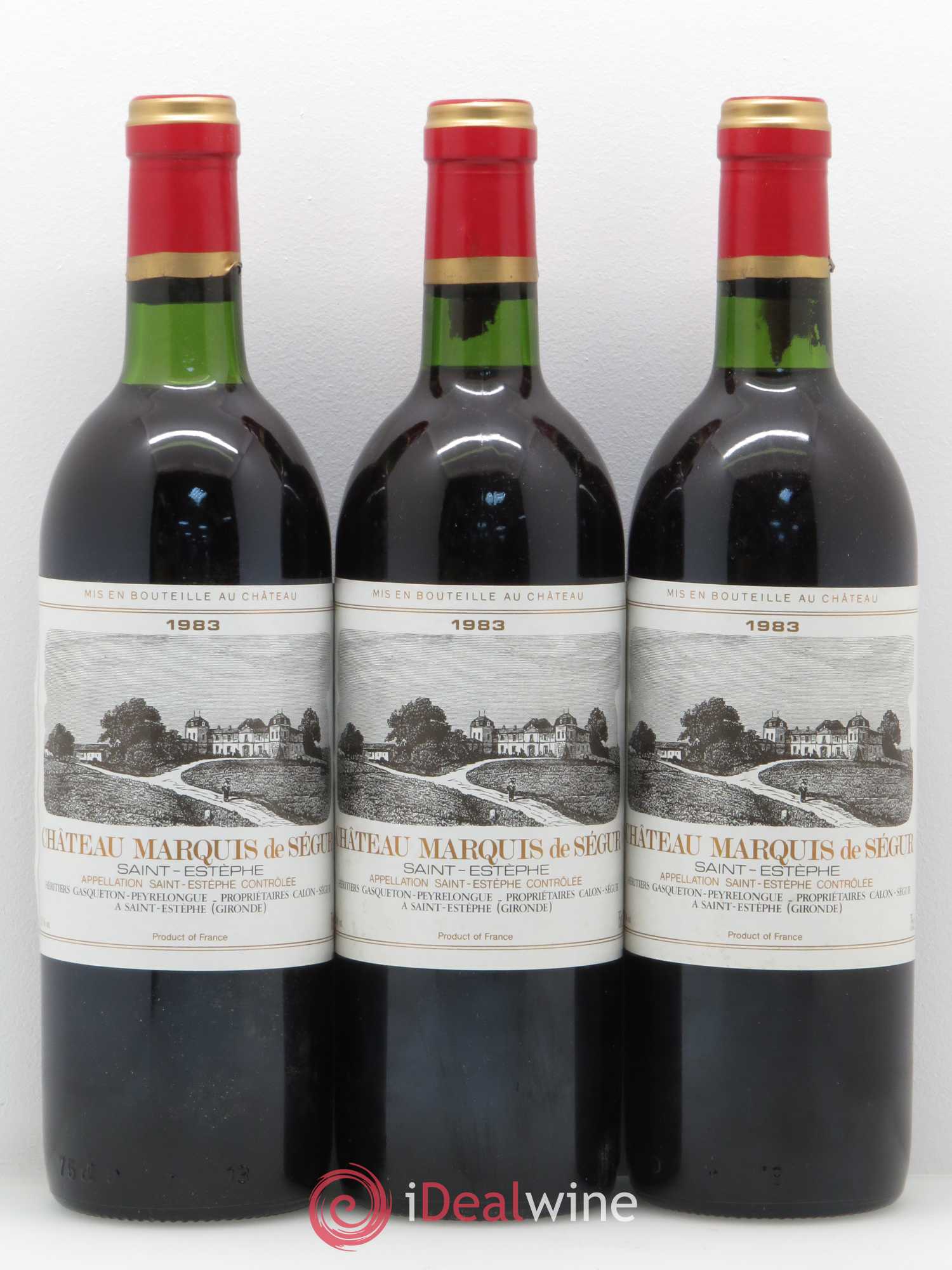 Saint-Estèphe Le Marquis de Segur (sans prix de réserve) 1983 - Posten von 12 Flaschen - 1