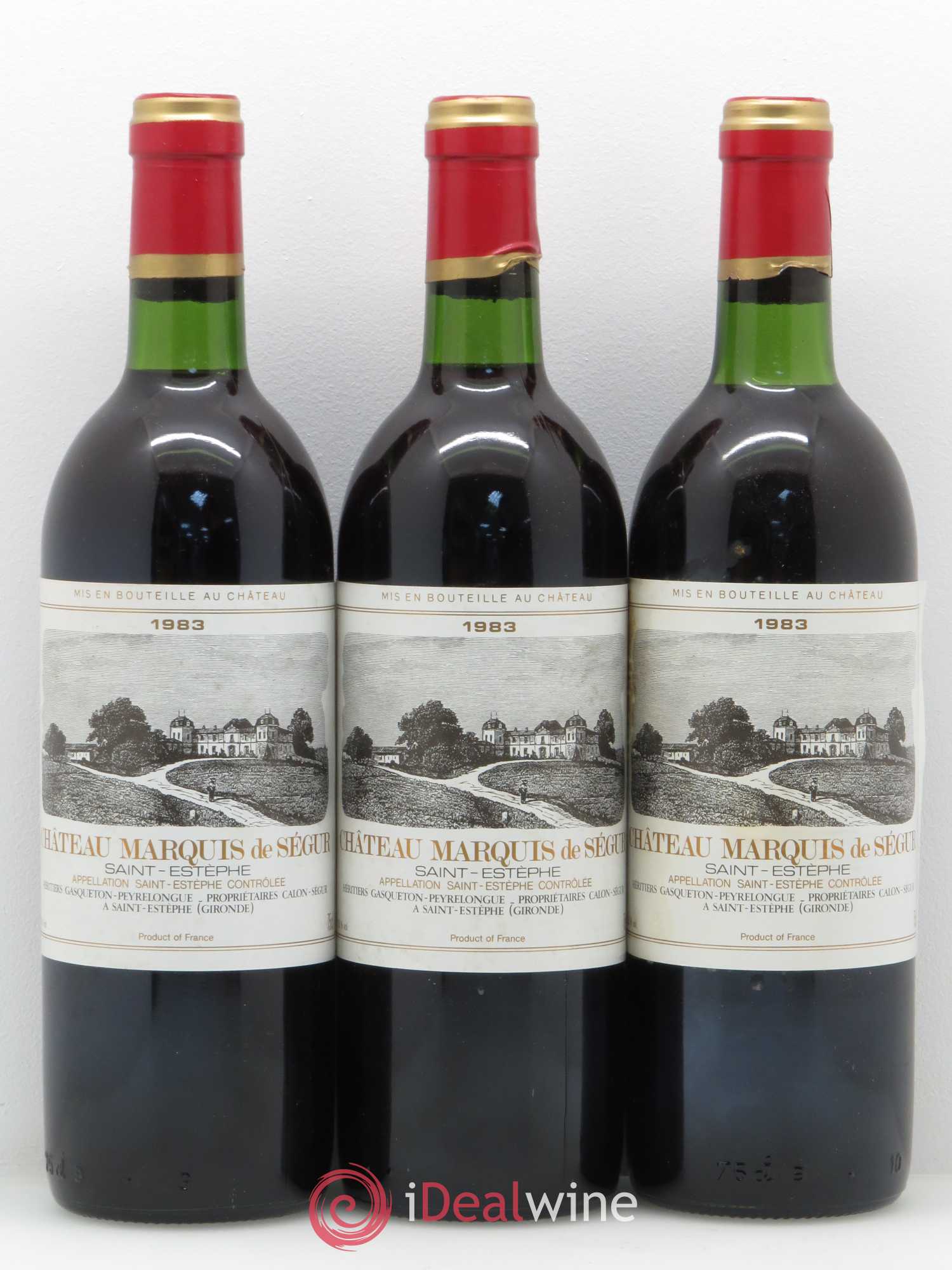 Saint-Estèphe Le Marquis de Segur (sans prix de réserve) 1983 - Posten von 12 Flaschen - 2