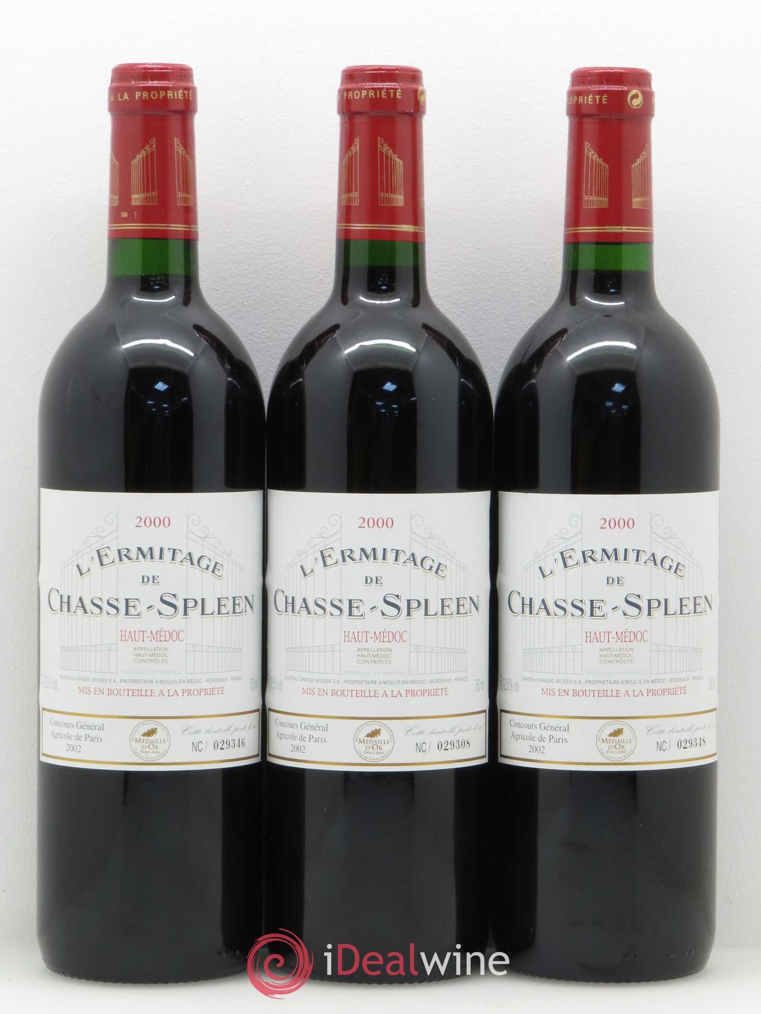 Héritage (Ermitage) de Chasse Spleen  (sans prix de réserve) 2000 - Lot de 12 bouteilles - 4