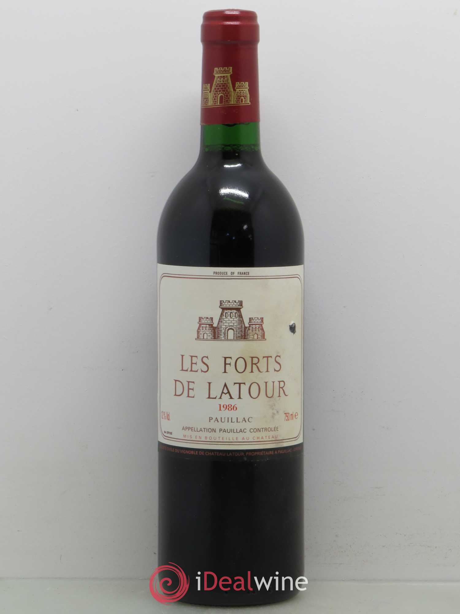Les Forts de Latour Second Vin (sans prix de réserve) 1986 - Lot de 1 bouteille - 0