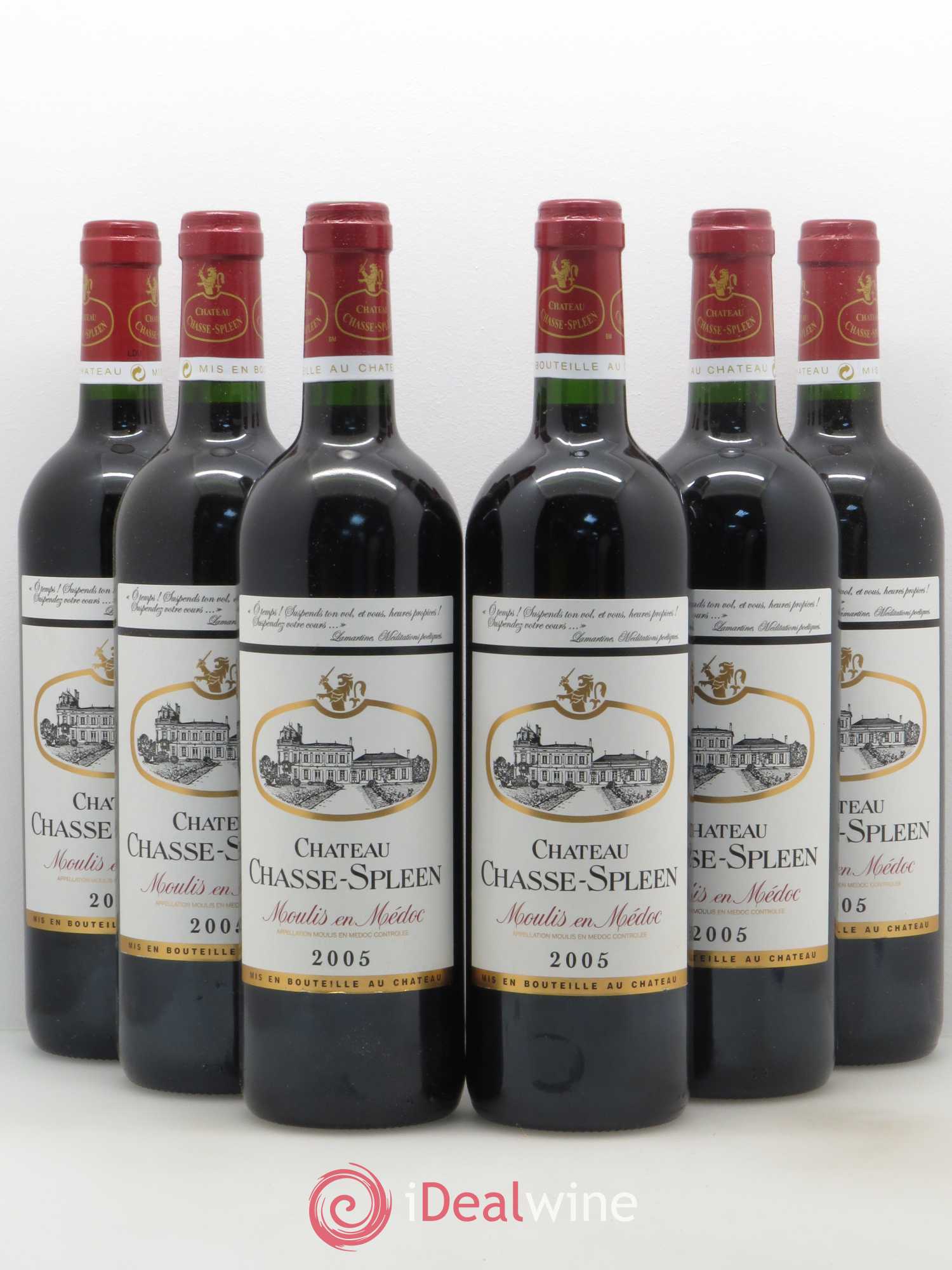 Château Chasse Spleen (sans prix de réserve) 2005 - Lot de 6 bouteilles - 0