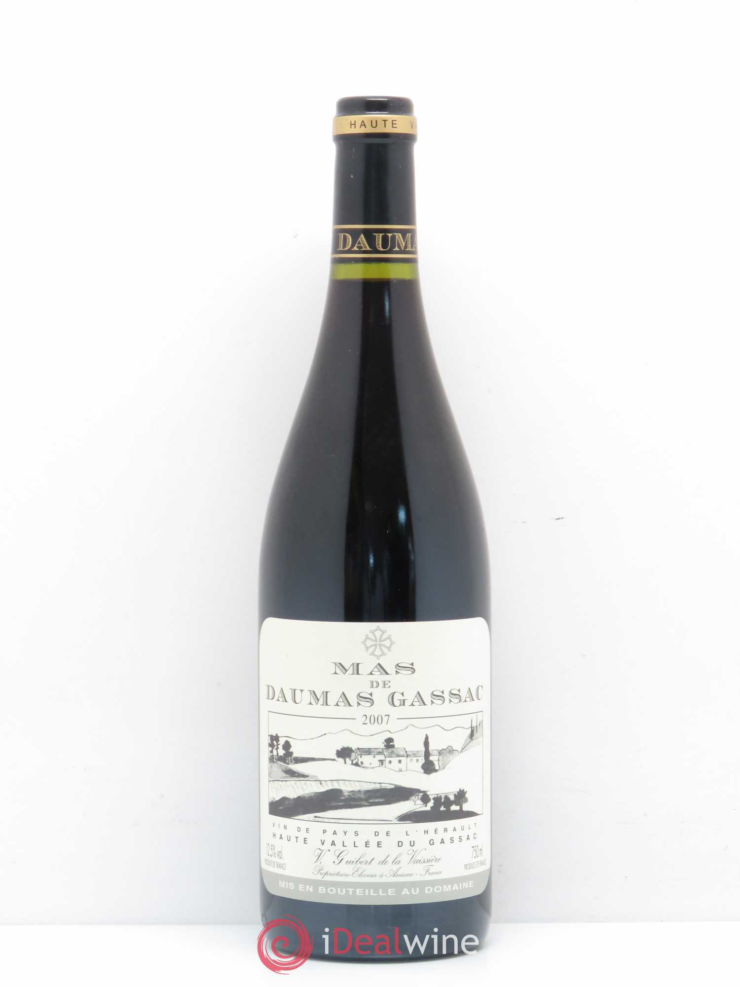 Saint-Guilhem-le-Désert - Cité d'Aniane Mas Daumas Gassac Famille Guibert de La Vaissière (sans prix de réserve) 2007 - Lot de 1 bouteille - 0