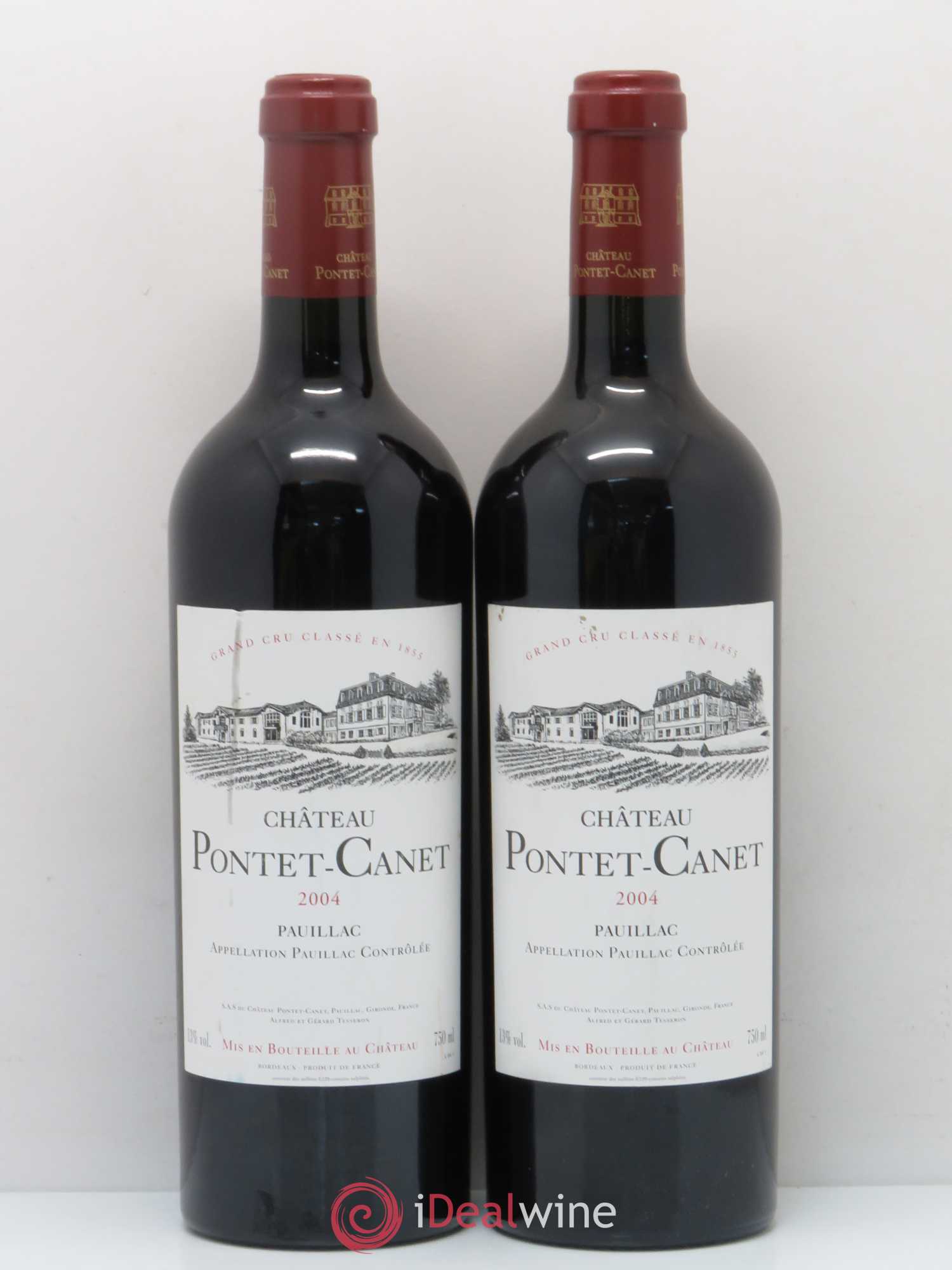 Château Pontet Canet 5ème Grand Cru Classé (sans prix de réserve) 2004 - Lot de 2 bouteilles - 0