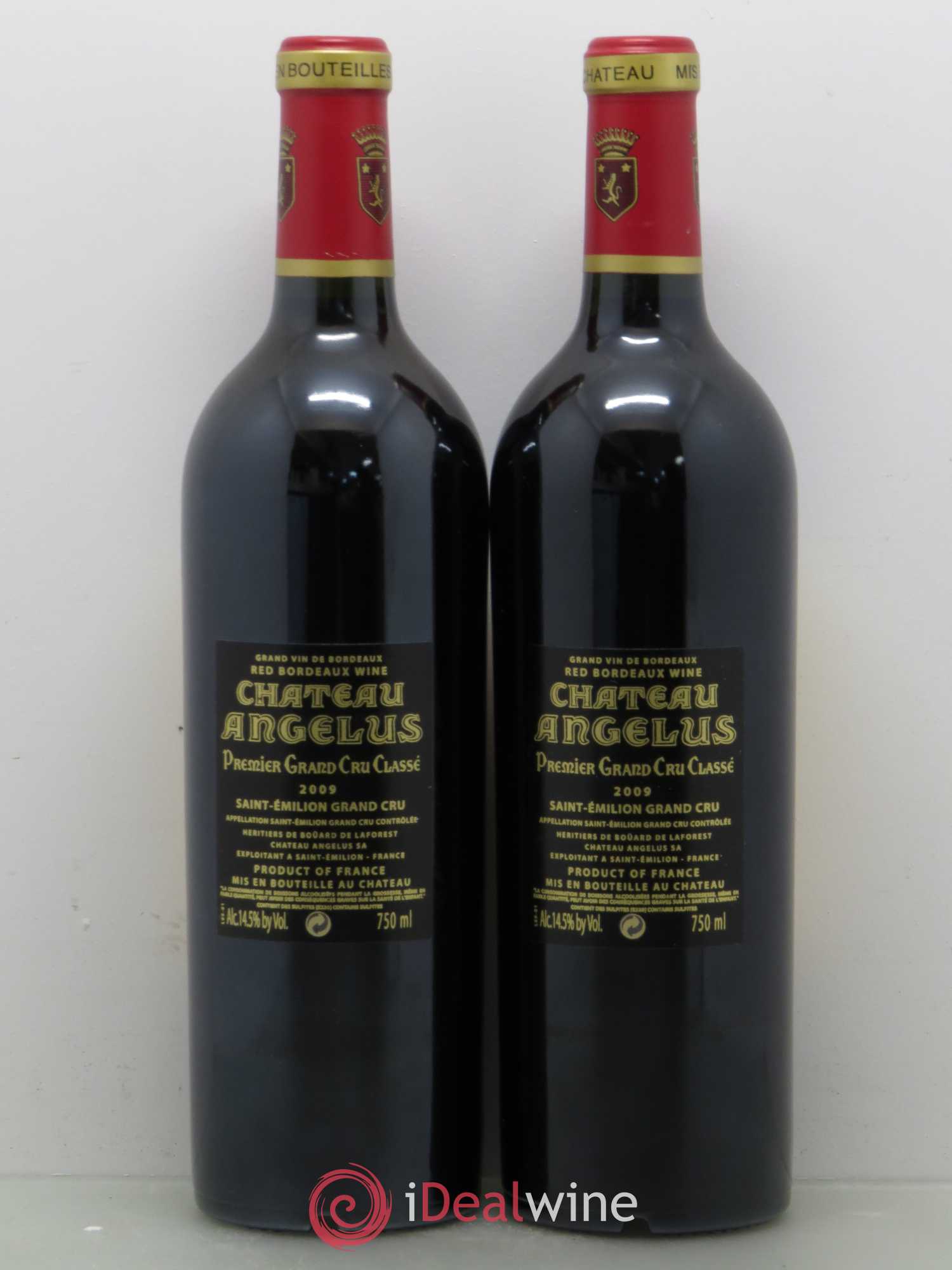 Château Angélus 1er Grand Cru Classé A 2009 - Lot de 2 bouteilles - 1